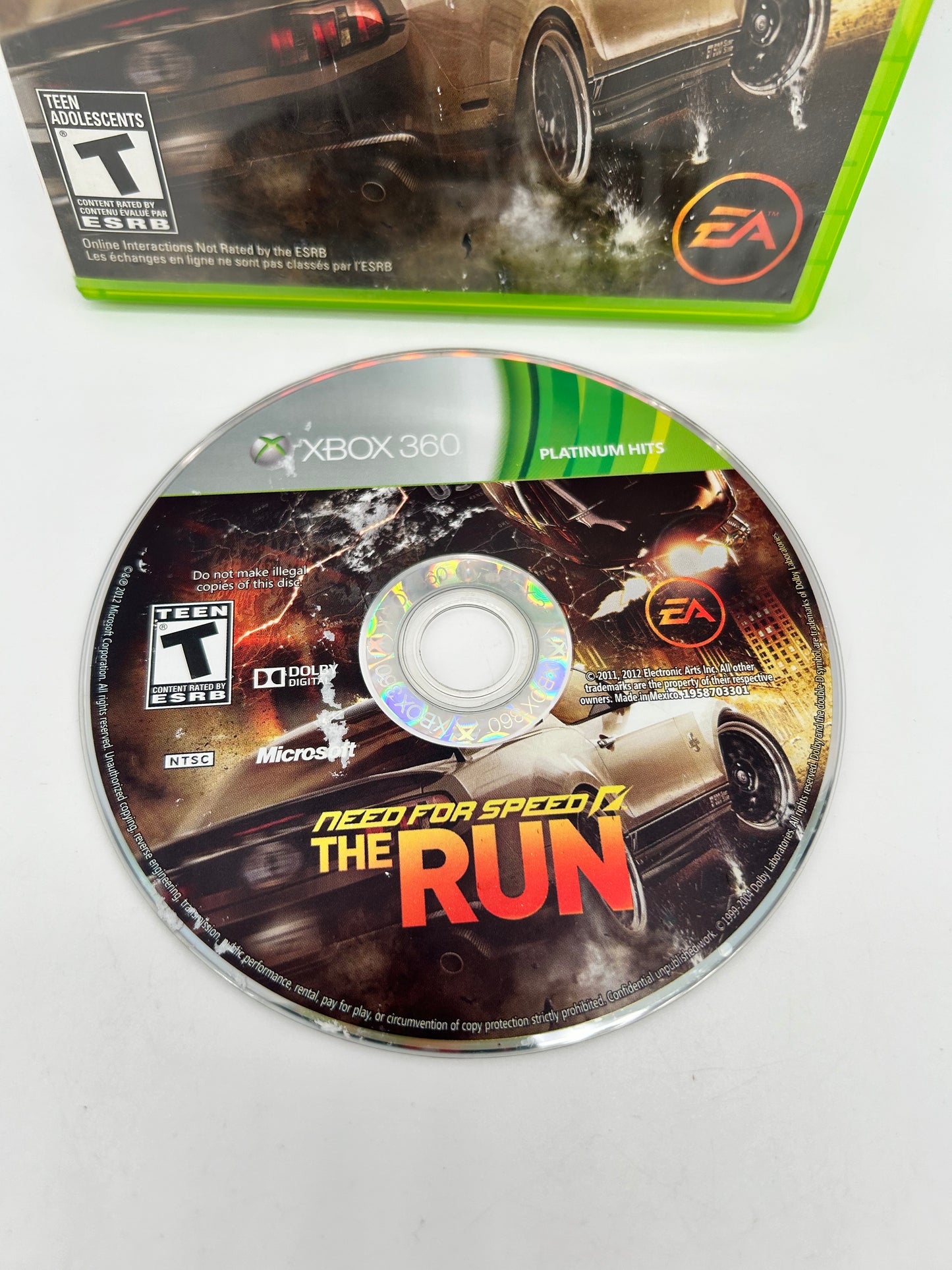 MiCROSOFT XBOX 360 | NEED FOR SPEED THE RUN | PLATiNUM HiTS