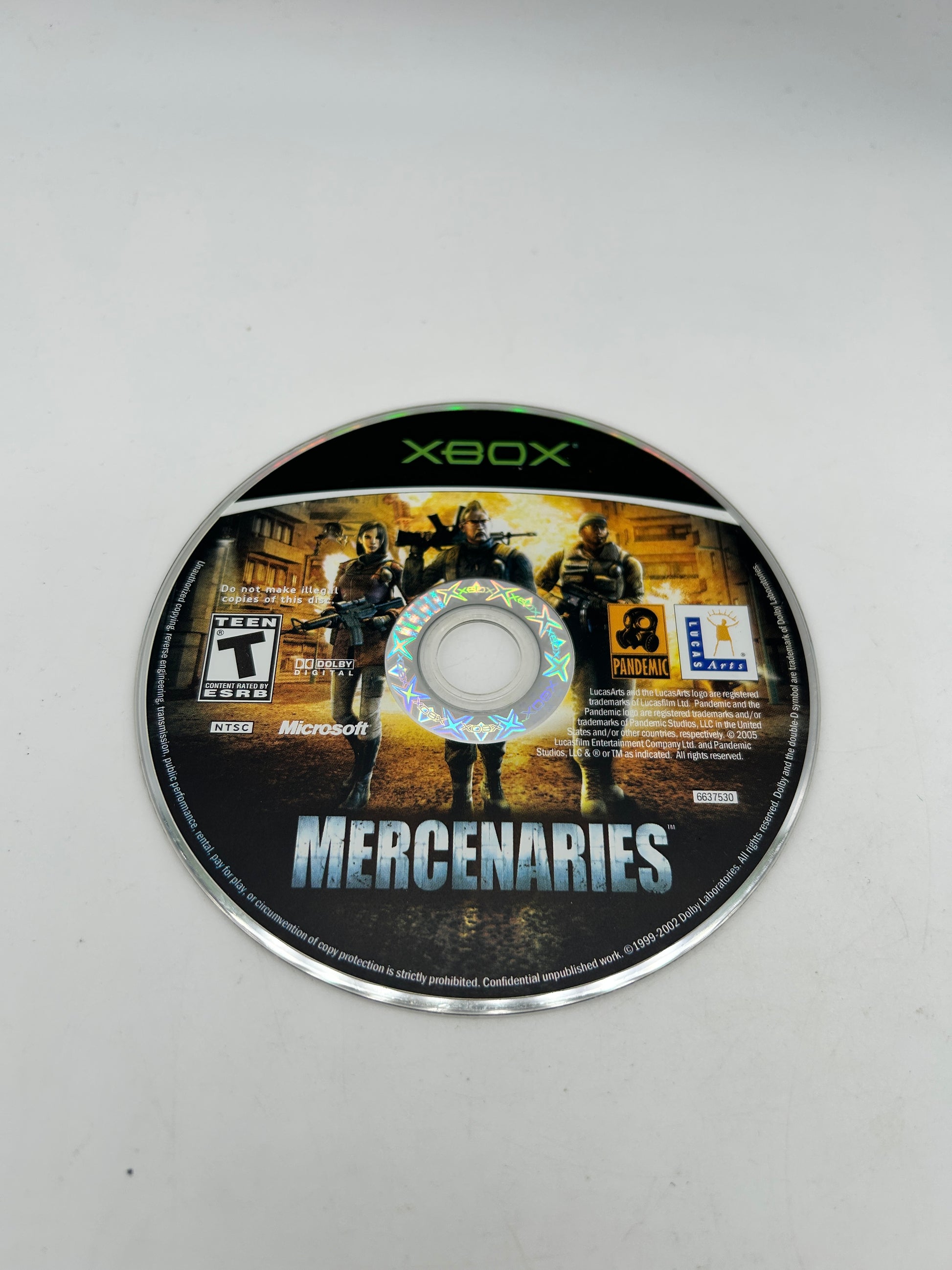 PiXEL-RETRO.COM : MICROSOFT XBOX COMPLETE CIB BOX MANUAL GAME NTSC MERCENARIES PLAYGROUND OF DESTRUCTION