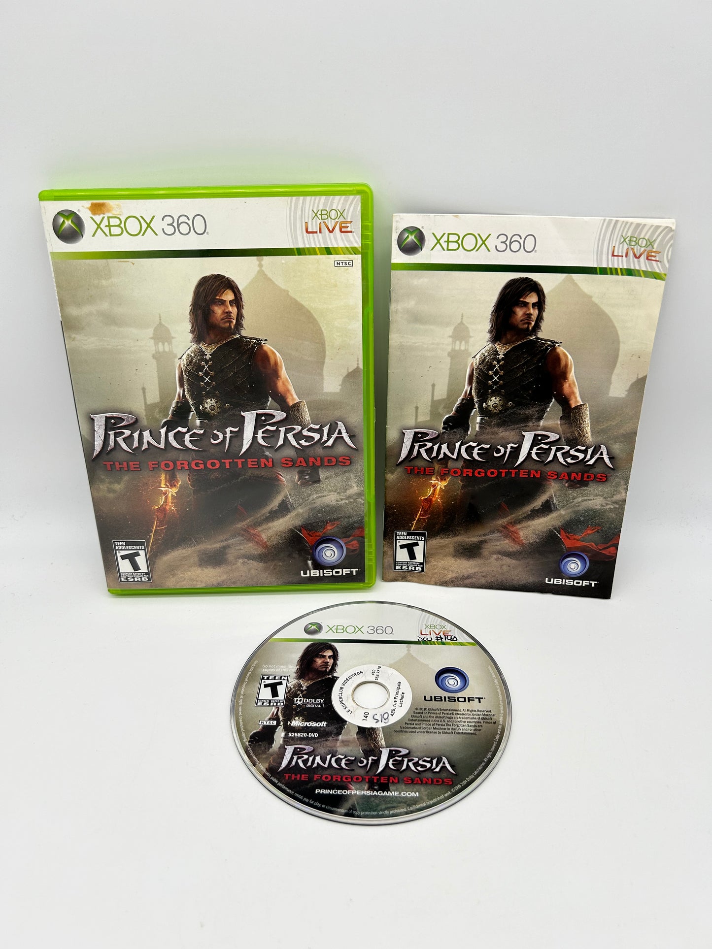 PiXEL-RETRO.COM : MICROSOFT XBOX 360 COMPLETE CIB BOX MANUAL GAME NTSC PRINCE OF PERSIA THE FORGOTTEN SANDS