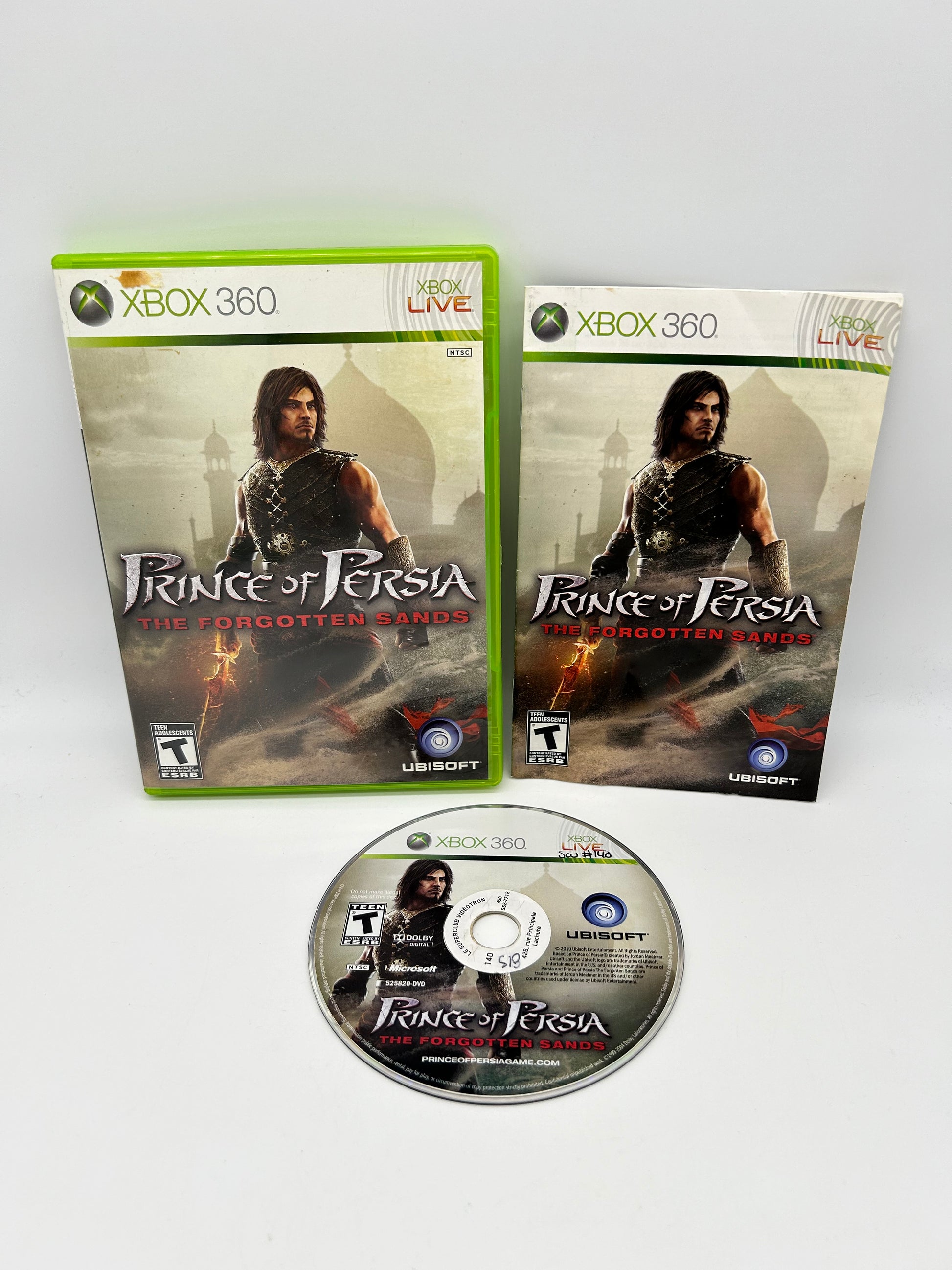 PiXEL-RETRO.COM : MICROSOFT XBOX 360 COMPLETE CIB BOX MANUAL GAME NTSC PRINCE OF PERSIA THE FORGOTTEN SANDS