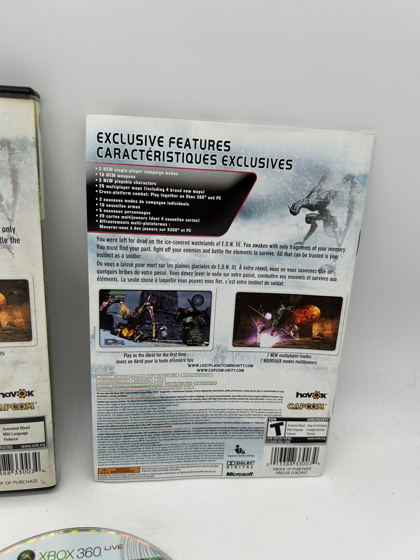 Microsoft XBOX 360 | LOST PLANET EXTREME CONDITiON | COLONIES EDITION PLATiNUM HITS