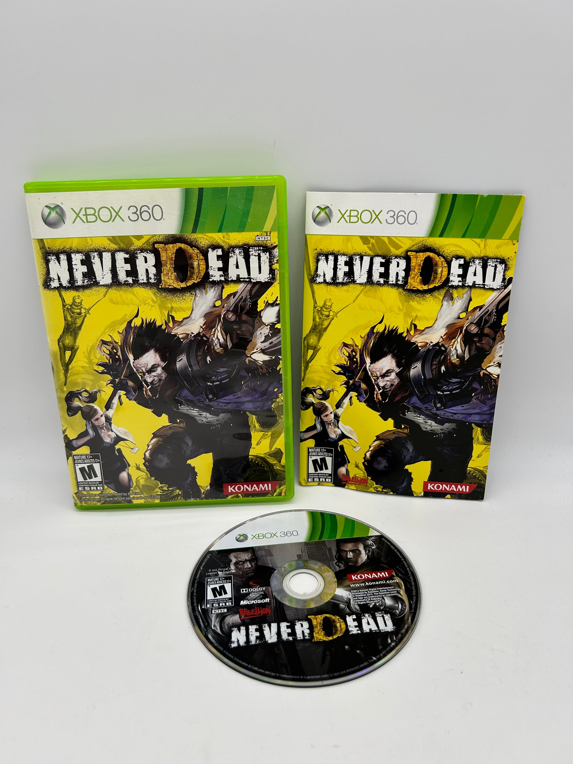 PiXEL-RETRO.COM : MICROSOFT XBOX 360 GAME NTSC NEVER DEAD NEVERDEAD