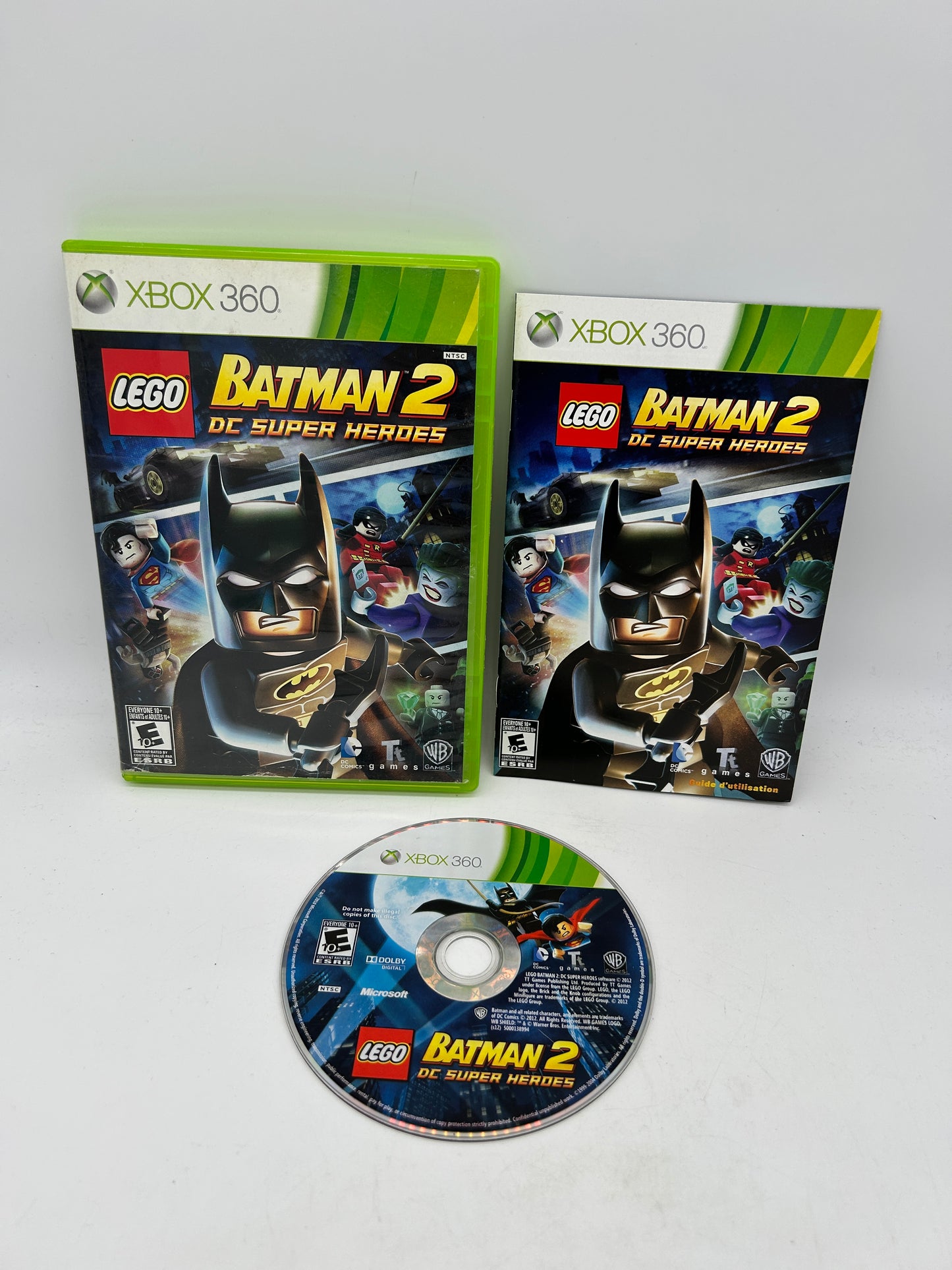 PiXEL-RETRO.COM : MICROSOFT XBOX 360 COMPLETE CIB BOX MANUAL GAME NTSC LEGO BATMAN 2 DC SUPER HEROES
