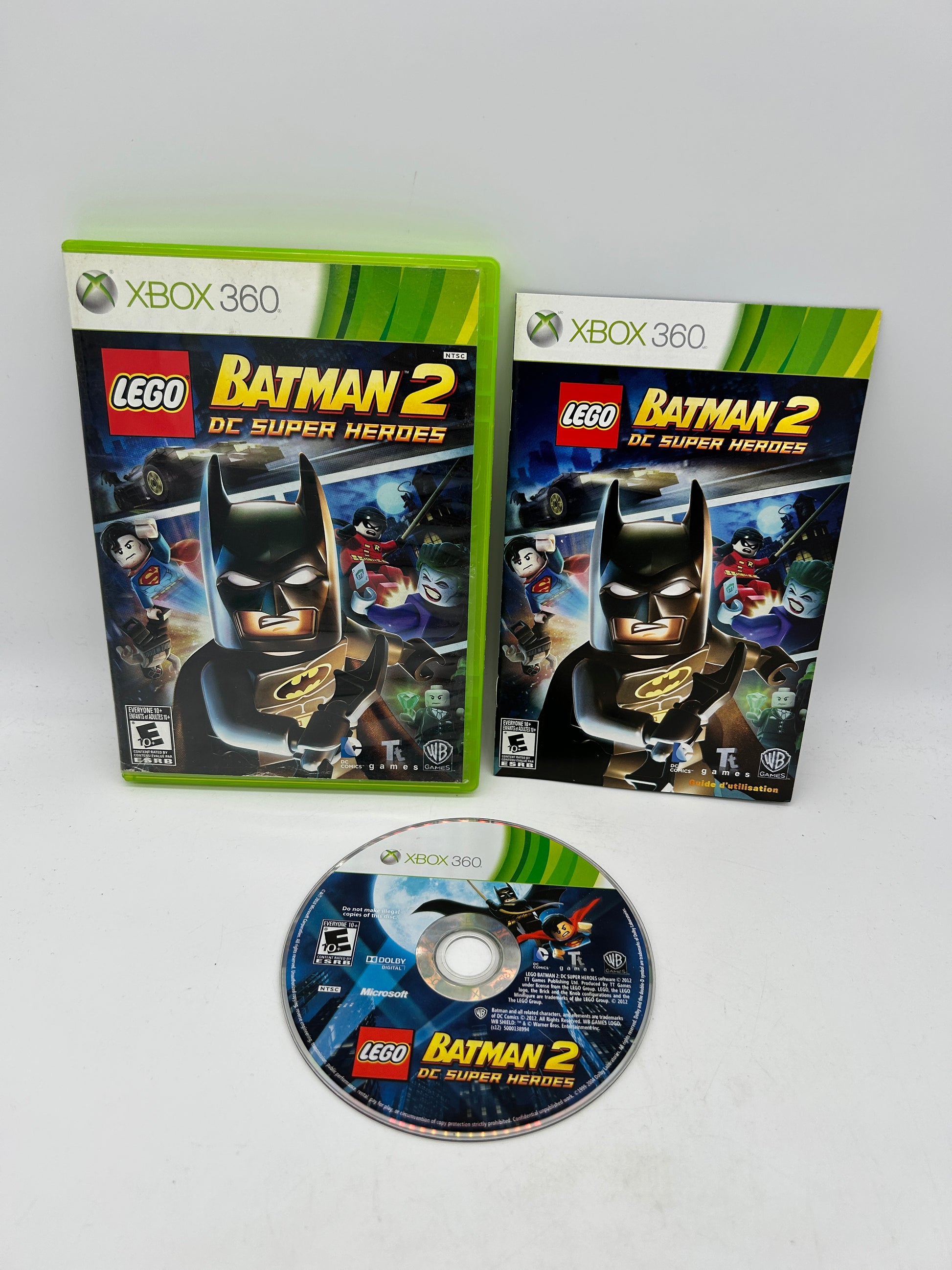 PiXEL-RETRO.COM : MICROSOFT XBOX 360 COMPLETE CIB BOX MANUAL GAME NTSC LEGO BATMAN 2 DC SUPER HEROES