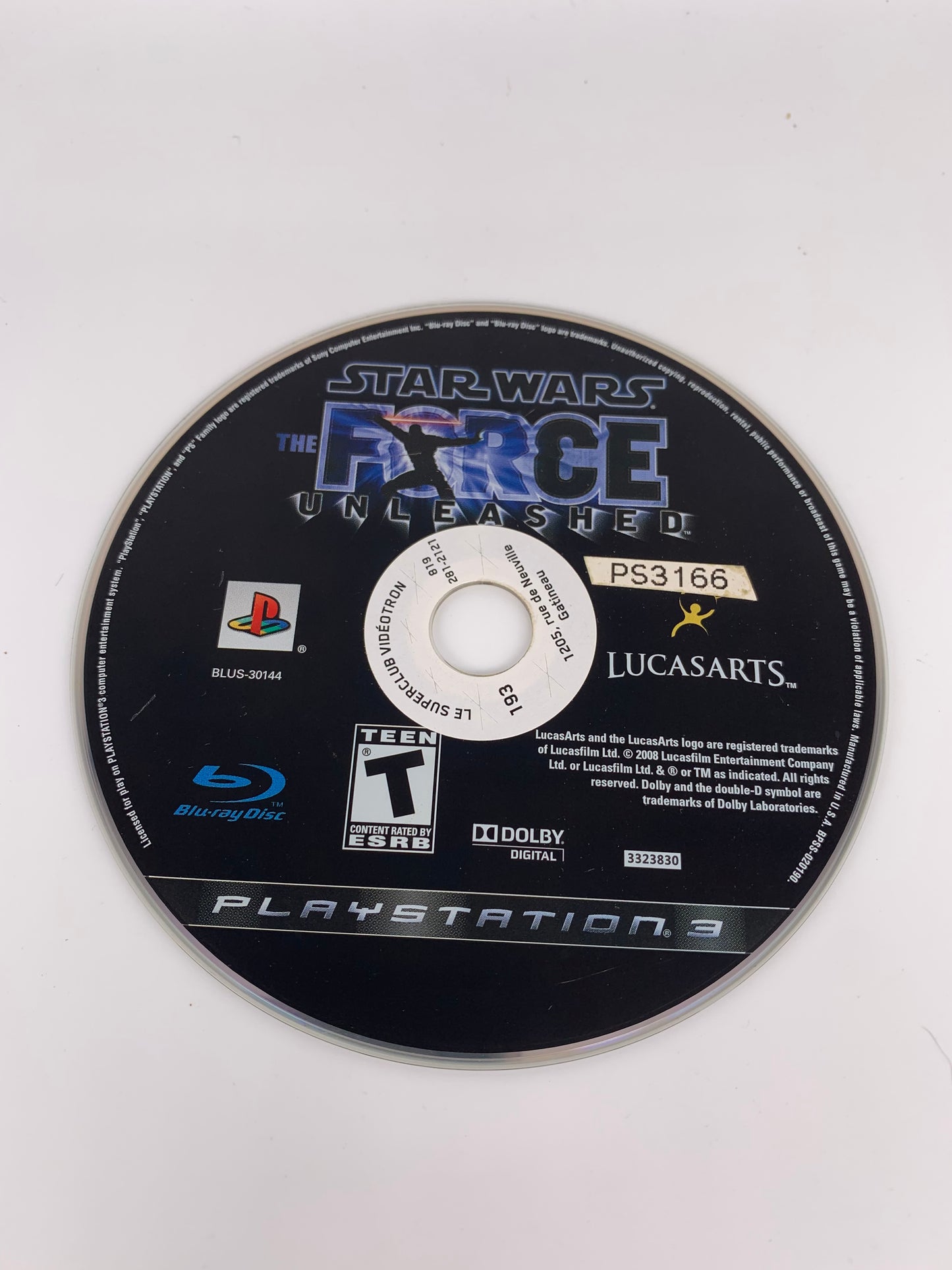 PiXEL-RETRO.COM : SONY PLAYSTATION 3 (PS3) COMPLET CIB BOX MANUAL GAME NTSC STAR WARS THE FORCE UNLEASHED