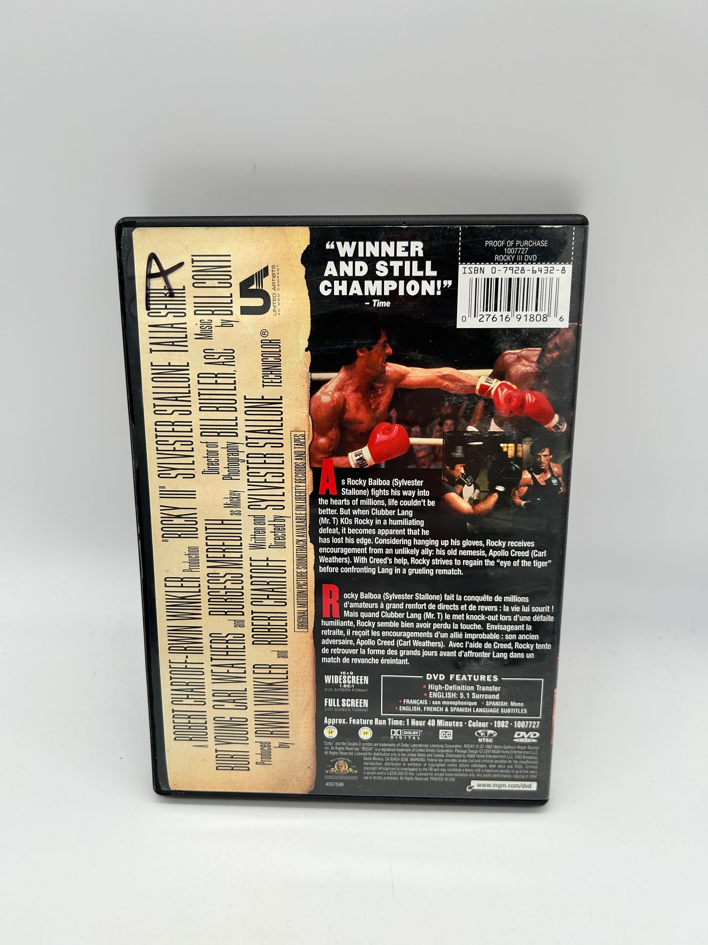 FiLM DVD | ROCKY III