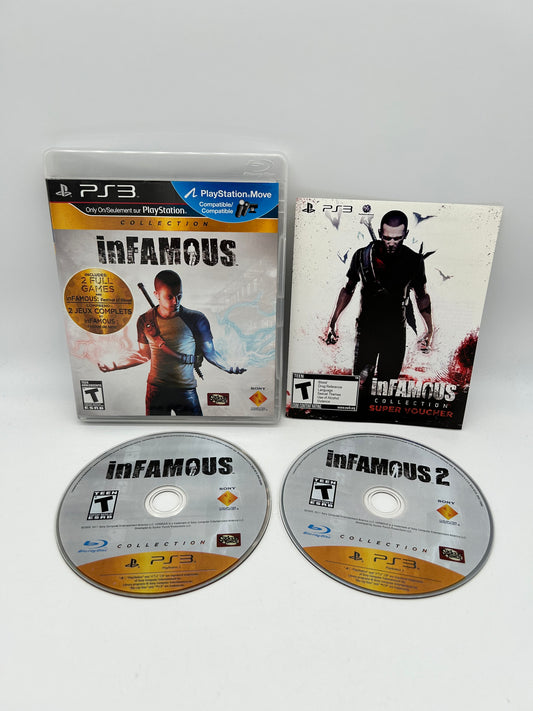 PiXEL-RETRO.COM : SONY PLAYSTATION 3 (PS3) COMPLET CIB BOX MANUAL GAME NTSC INFAMOUS & 2 COLLECTION