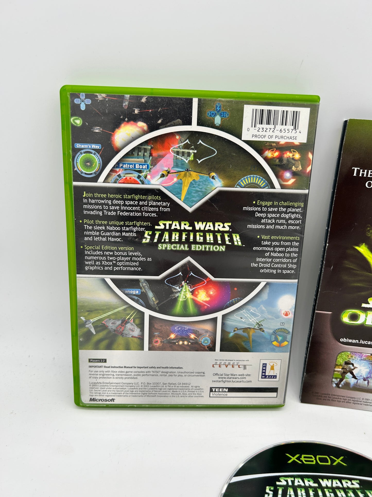 MiCROSOFT XBOX ORiGiNAL | STAR WARS STARFiGHTER | SPECiAL EDiTiON