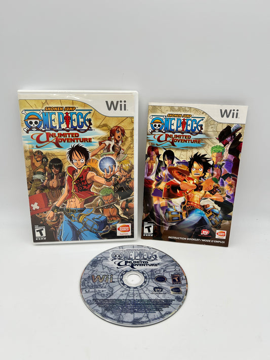 PiXEL-RETRO.COM : NINTENDO WII COMPLET CIB BOX MANUAL GAME NTSC ONE PIECE UNLIMITED ADVENTURE