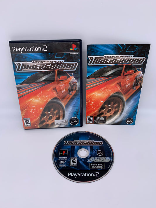 PiXEL-RETRO.COM : SONY PLAYSTATION 2 (PS2) COMPLET CIB BOX MANUAL GAME NTSC NEED FOR SPEED UNDERGROUND