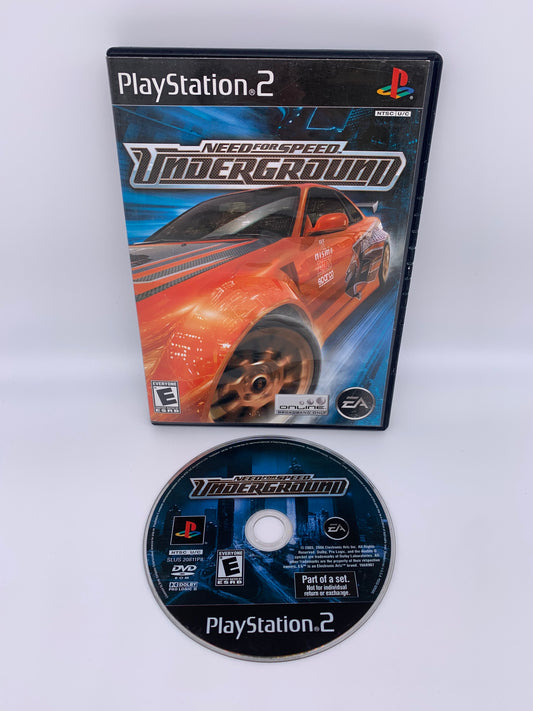 PiXEL-RETRO.COM : SONY PLAYSTATION 2 (PS2) COMPLET CIB BOX MANUAL GAME NTSC NEED FOR SPEED UNDERGROUND