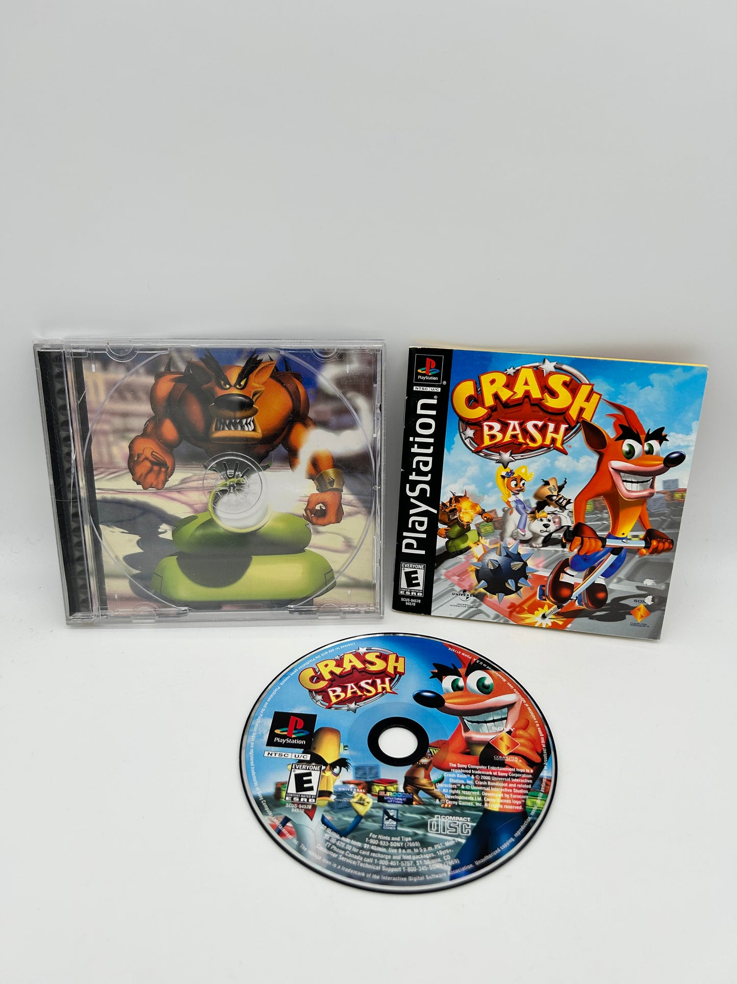 PiXEL-RETRO.COM : SONY PLAYSTATION (PS1) COMPLETE CIB BOX MANUAL GAME NTSC CRASH BASH