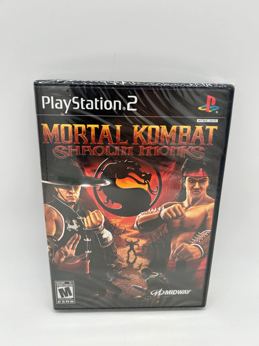 PiXEL-RETRO.COM : SONY PLAYSTATION 2 (PS2) COMPLETE CIB BOX MANUAL GAME NTSC NEW SEALED MORTAL KOMBAT SHAOLIN MONKS