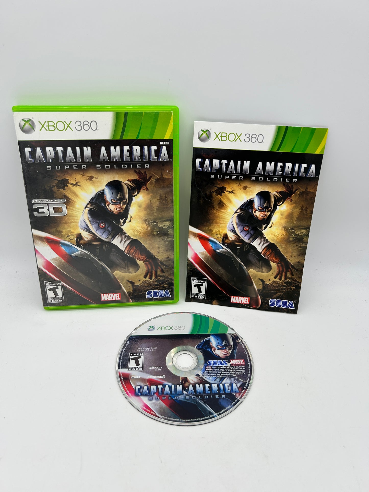 PiXEL-RETRO.COM : MICROSOFT XBOX 360 COMPLETE CIB BOX MANUAL GAME NTSC CAPTAIN AMERICA SUPER SOLDIER
