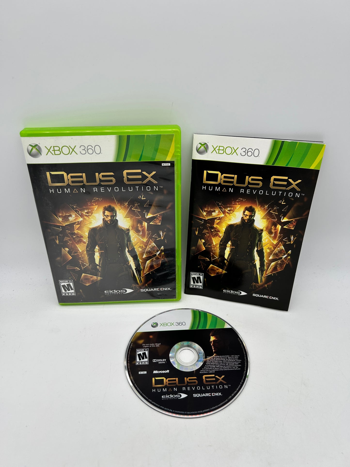 PiXEL-RETRO.COM : MICROSOFT XBOX 360 COMPLETE CIB BOX MANUAL GAME NTSC DEUS EX HUMAN REVOLUTION