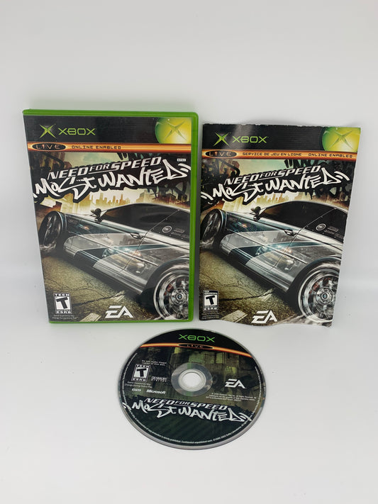 PiXEL-RETRO.COM : MICROSOFT XBOX COMPLETE CIB BOX MANUAL GAME NTSC NEED FOR SPEED MOST WANTED