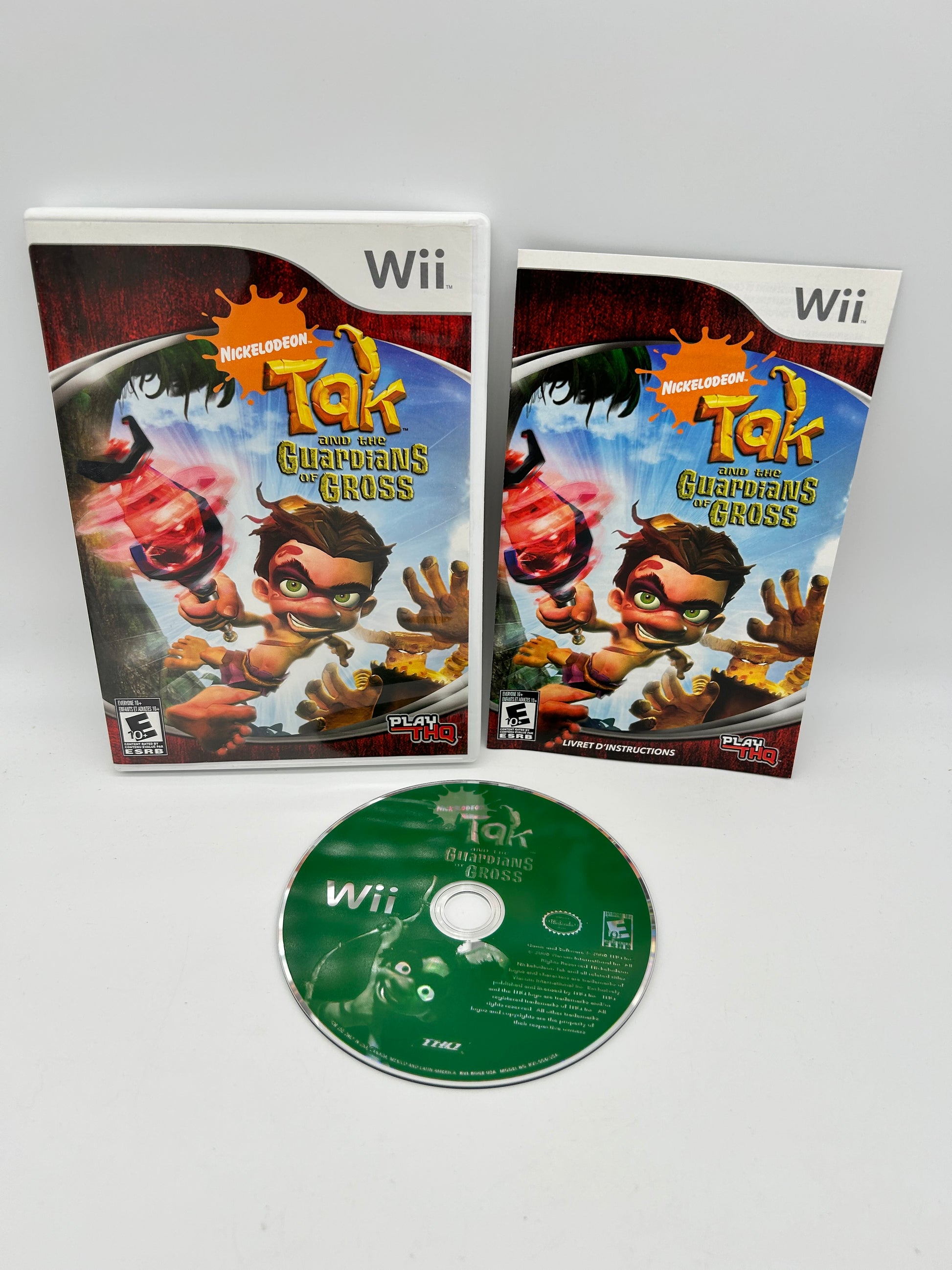 PiXEL-RETRO.COM : NINTENDO WII COMPLET CIB BOX MANUAL GAME NTSC TAK AND THE GUARDIANS OF GROSS