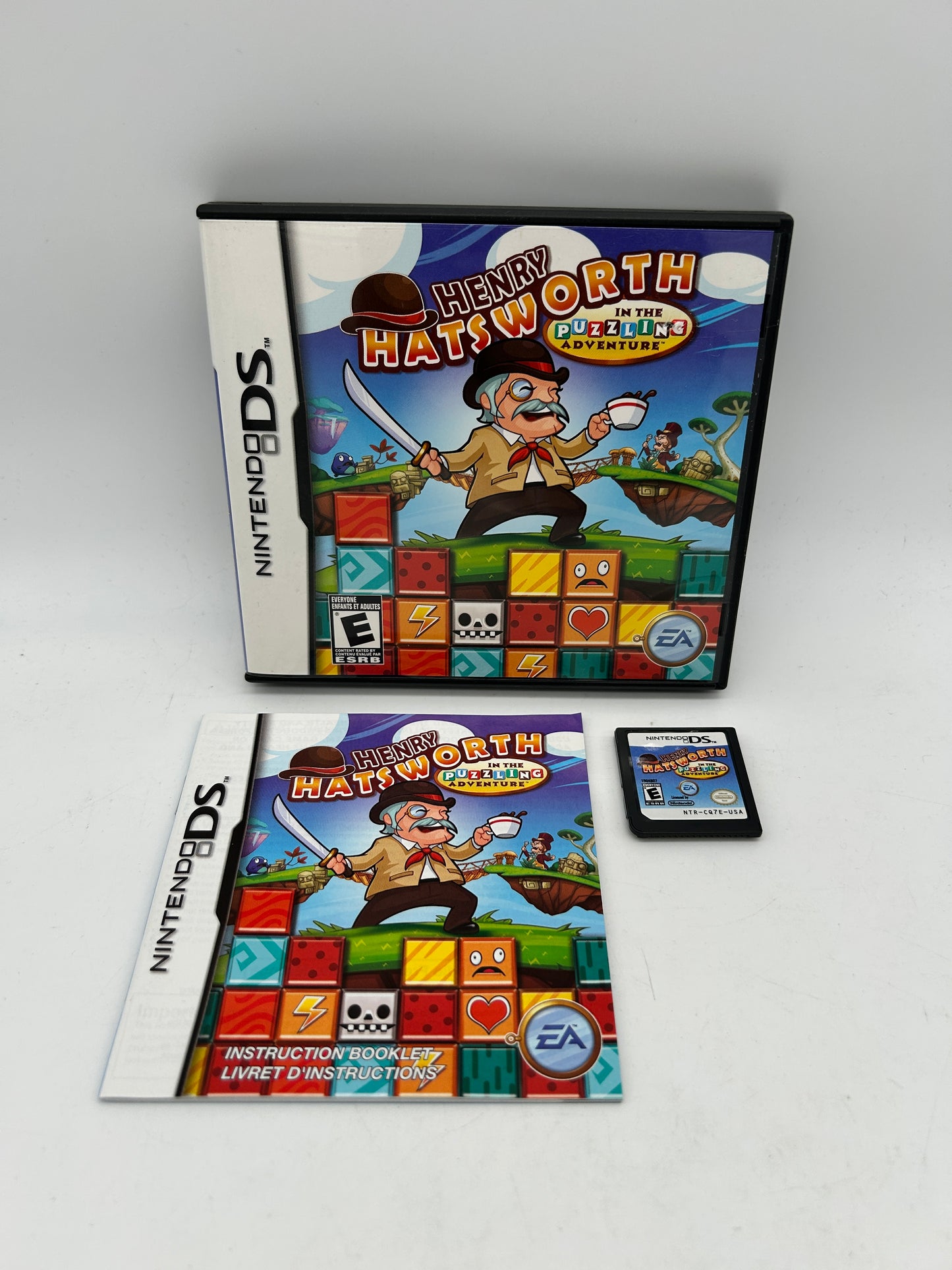 PiXEL-RETRO.COM : NINTENDO DS (DS) COMPLETE CIB BOX MANUAL GAME NTSC HENRY HATSWORTH IN THE PUZZLING ADVENTURE