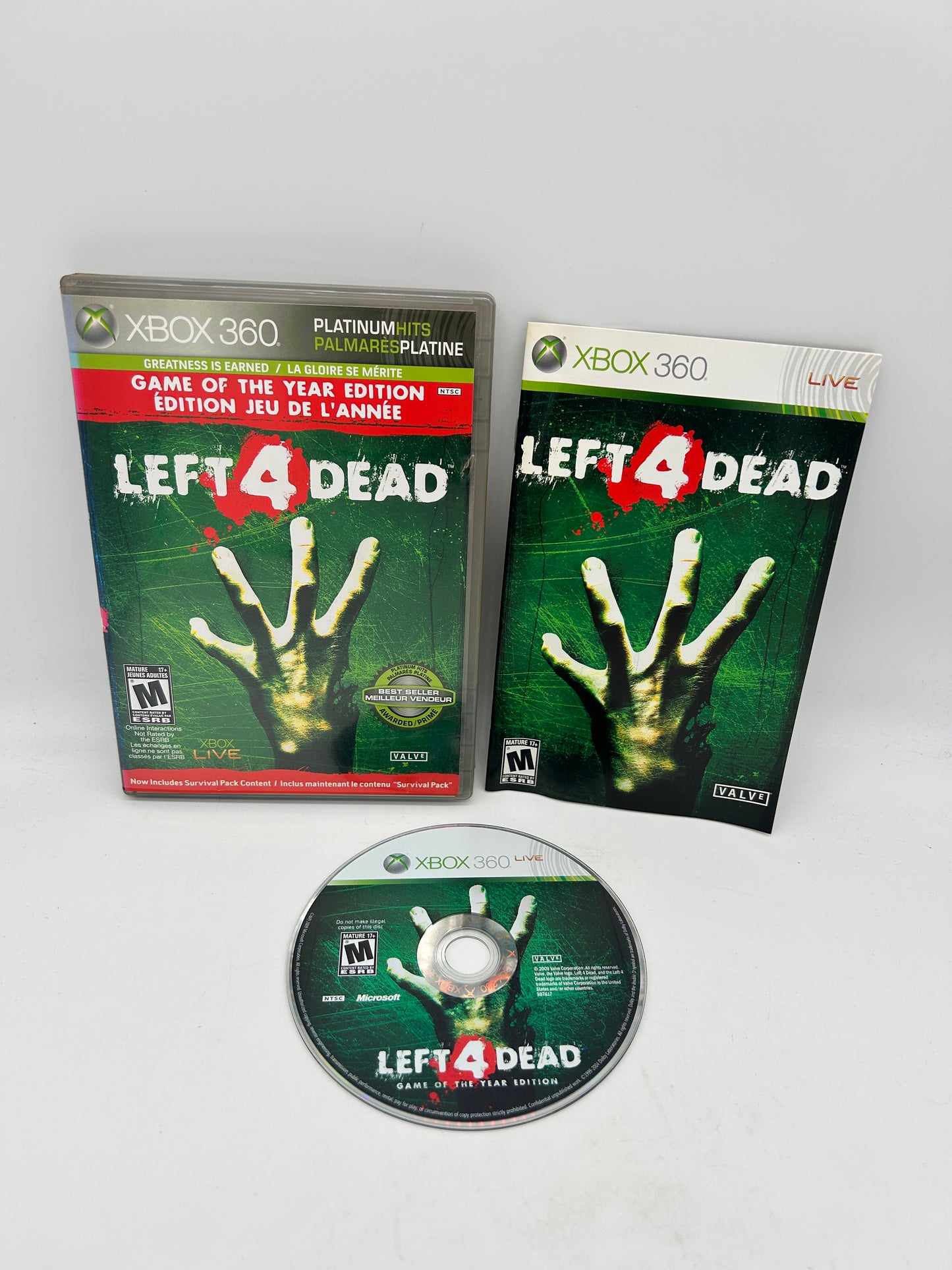 PiXEL-RETRO.COM : MICROSOFT XBOX 360 COMPLETE CIB BOX MANUAL GAME NTSC LEFT 4 DEAD