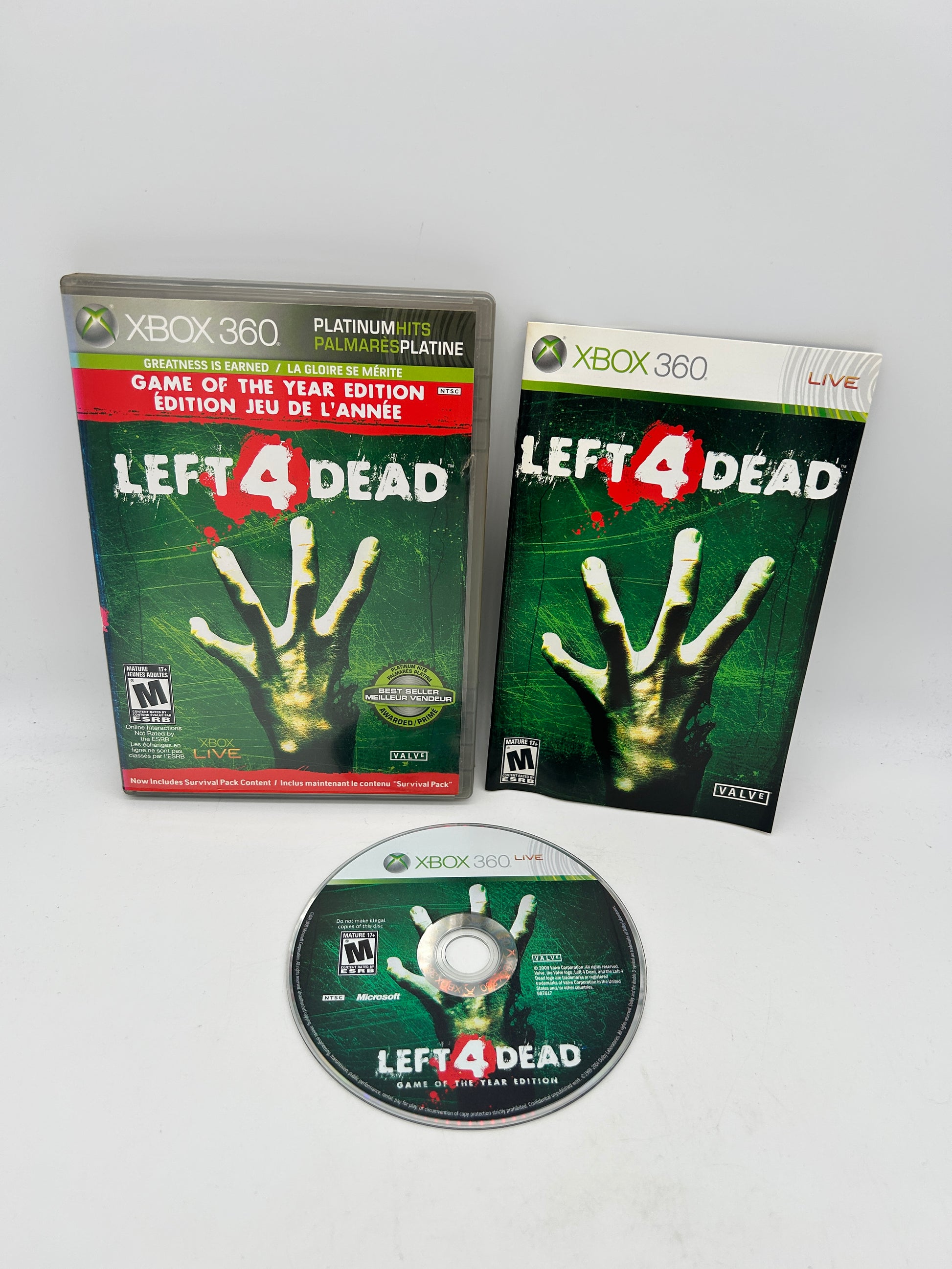 PiXEL-RETRO.COM : MICROSOFT XBOX 360 COMPLETE CIB BOX MANUAL GAME NTSC LEFT 4 DEAD