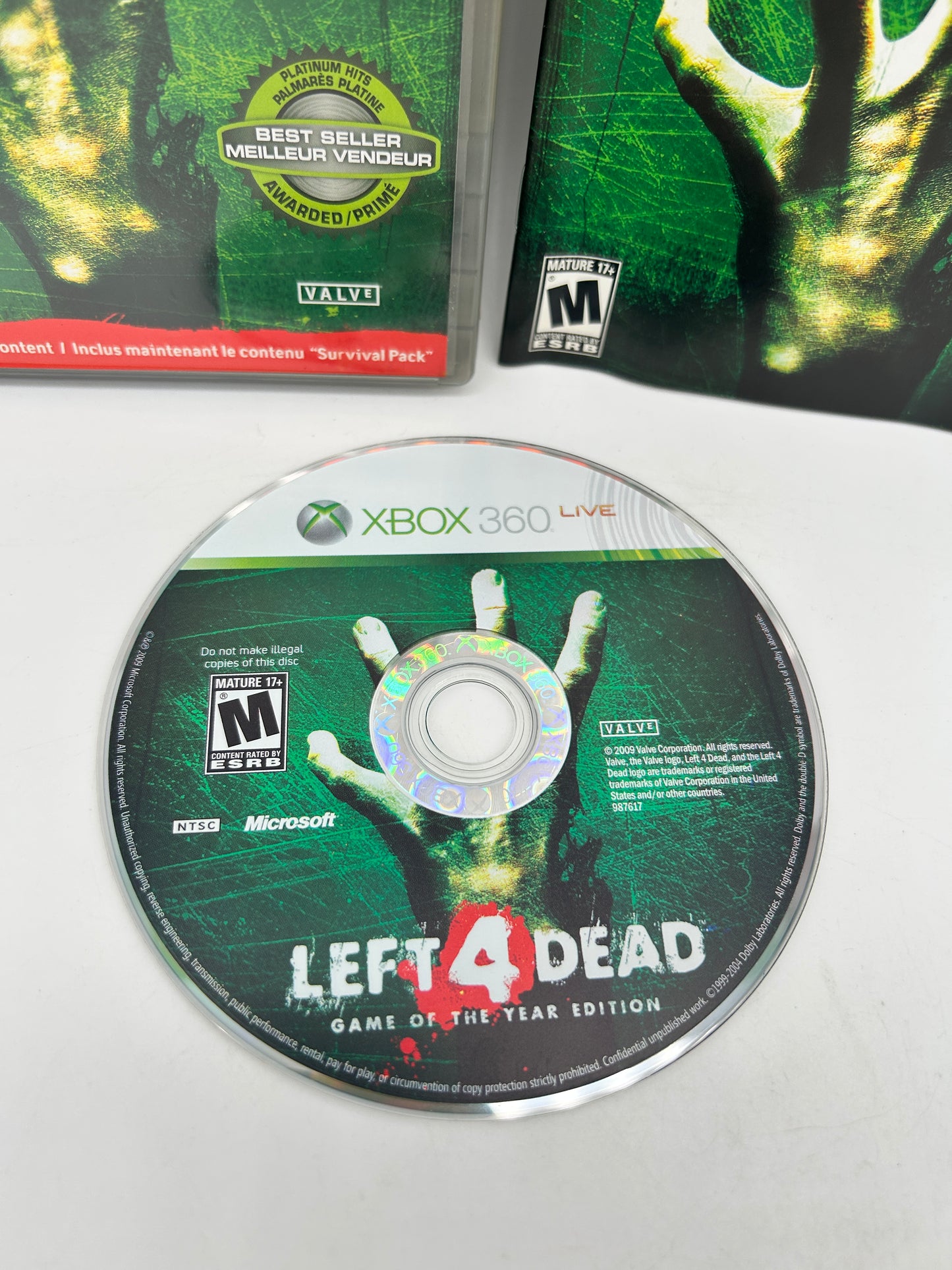 MiCROSOFT XBOX 360 | LEFT 4 DEAD | PLATiNUM HiTS