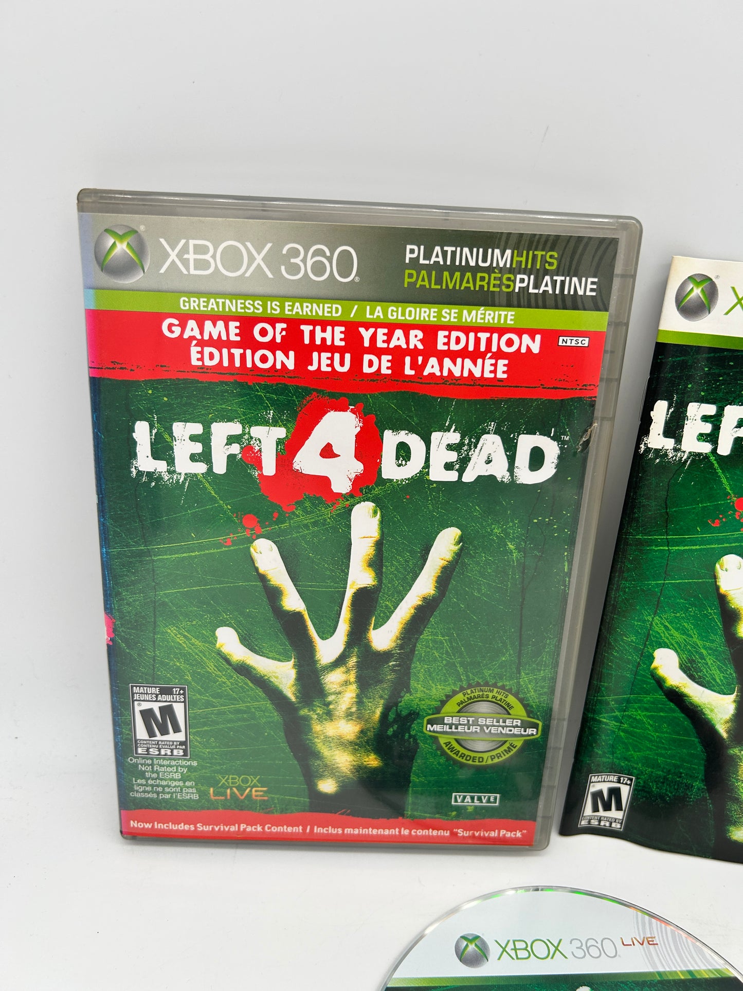 MiCROSOFT XBOX 360 | LEFT 4 DEAD | PLATiNUM HiTS