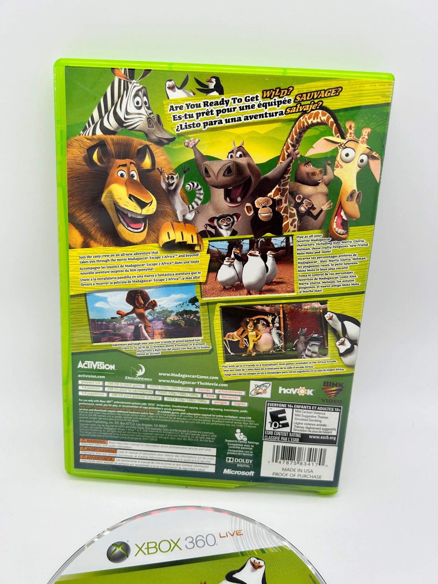 MiCROSOFT XBOX 360 | MADAGASCAR ESCAPE 2 AFRiCA