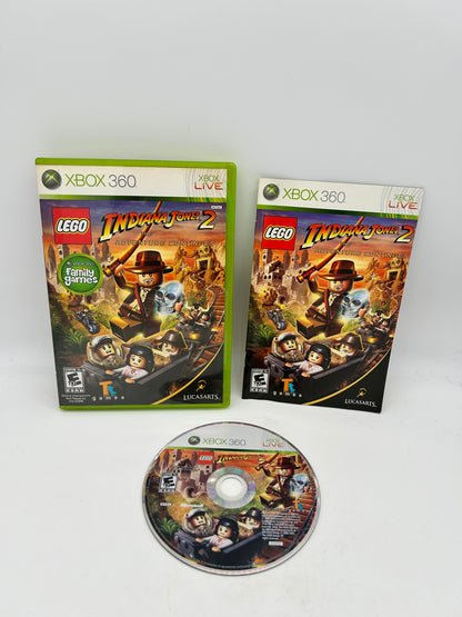 PiXEL-RETRO.COM : MICROSOFT XBOX 360 COMPLETE CIB BOX MANUAL GAME NTSC LEGO INDIANA JONES 2 THE ADVENTURES CONTINUES