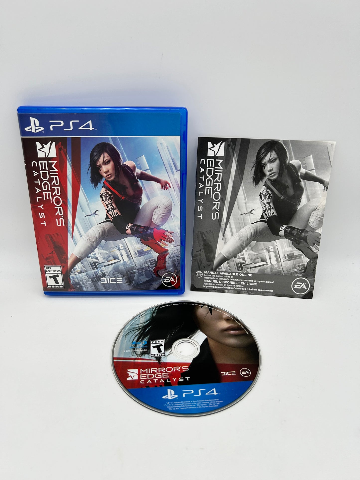 PiXEL-RETRO.COM : SONY PLAYSTATION 4 (PS4) COMPLETE CIB BOX MANUAL GAME NTSC MIRROR'S EDGE CATALYST