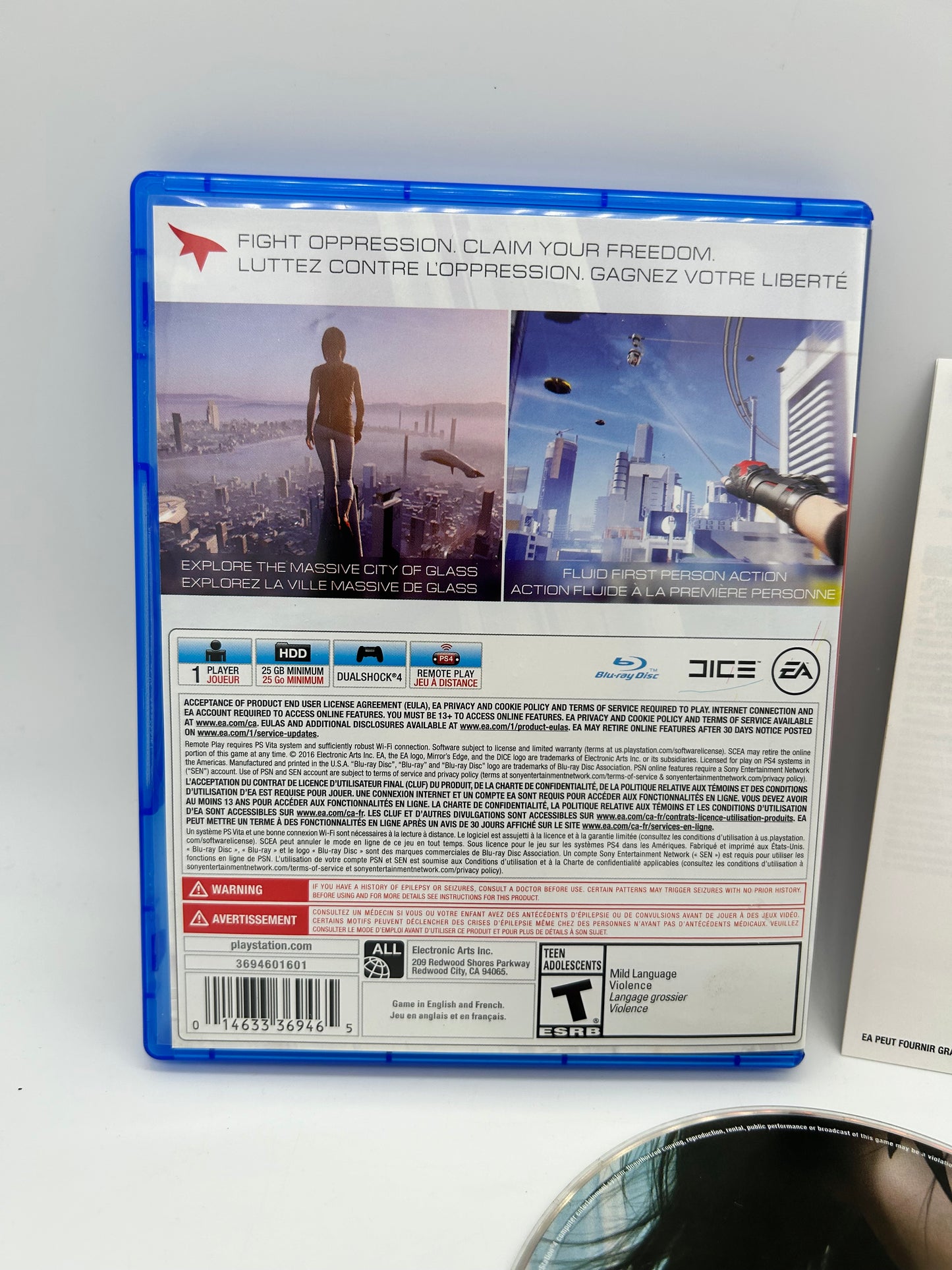 SONY PLAYSTATiON 4 [PS4] | MiRRORS EDGE CATALYST