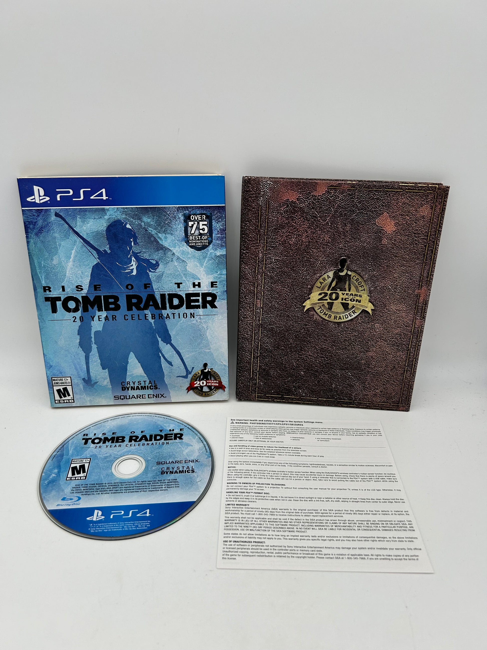 PiXEL-RETRO.COM : SONY PLAYSTATION 4 (PS4) COMPLETE CIB BOX MANUAL GAME NTSC RISE OF THE TOMB RAIDER 20 YEAR CELEBRATION