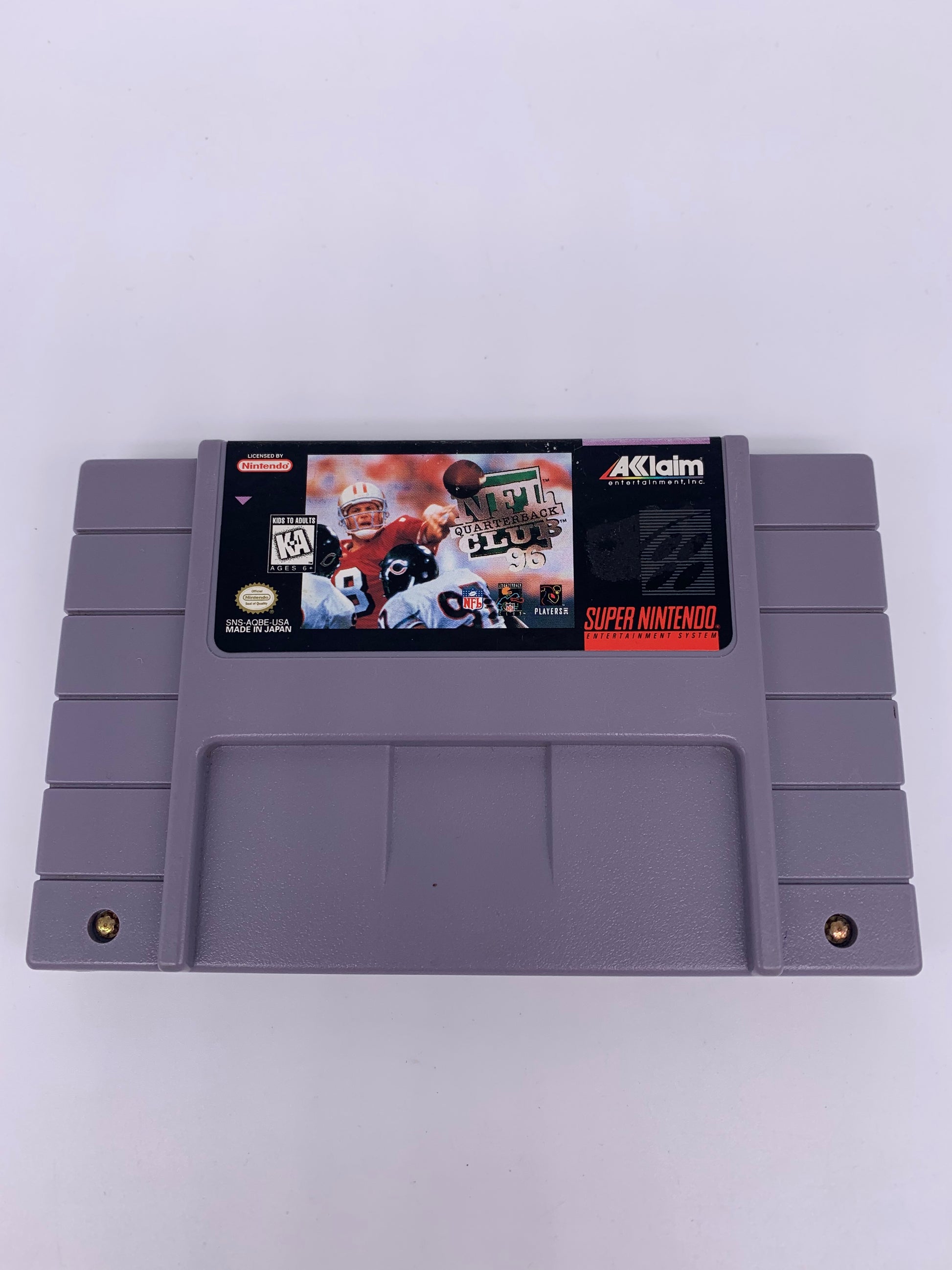 PiXEL-RETRO.COM : SUPER NINTENDO NES (SNES) GAME NTSC NFL QUATERBACK CLUB 96