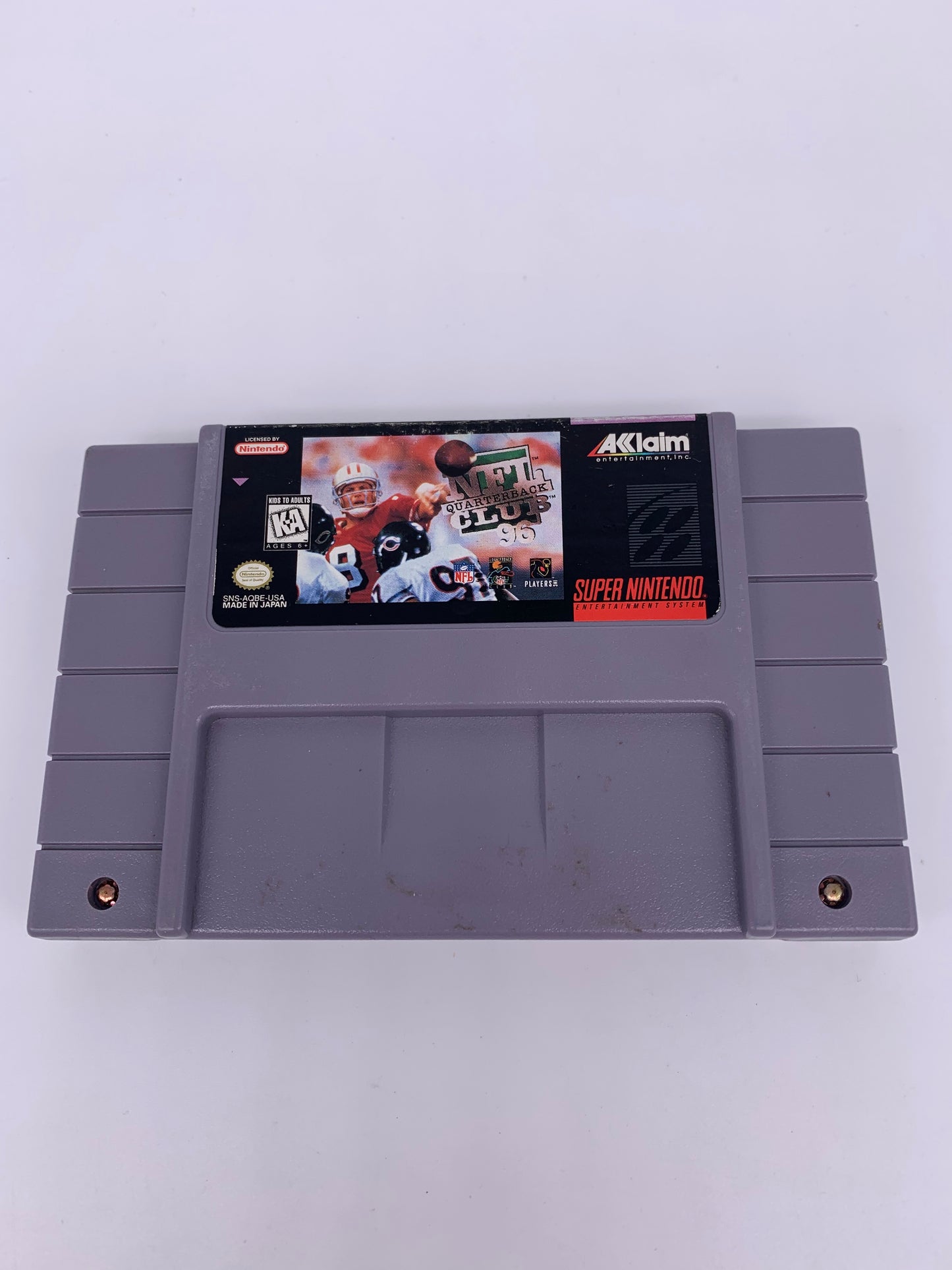 PiXEL-RETRO.COM : SUPER NINTENDO NES (SNES) GAME NTSC NFL QUATERBACK CLUB 96