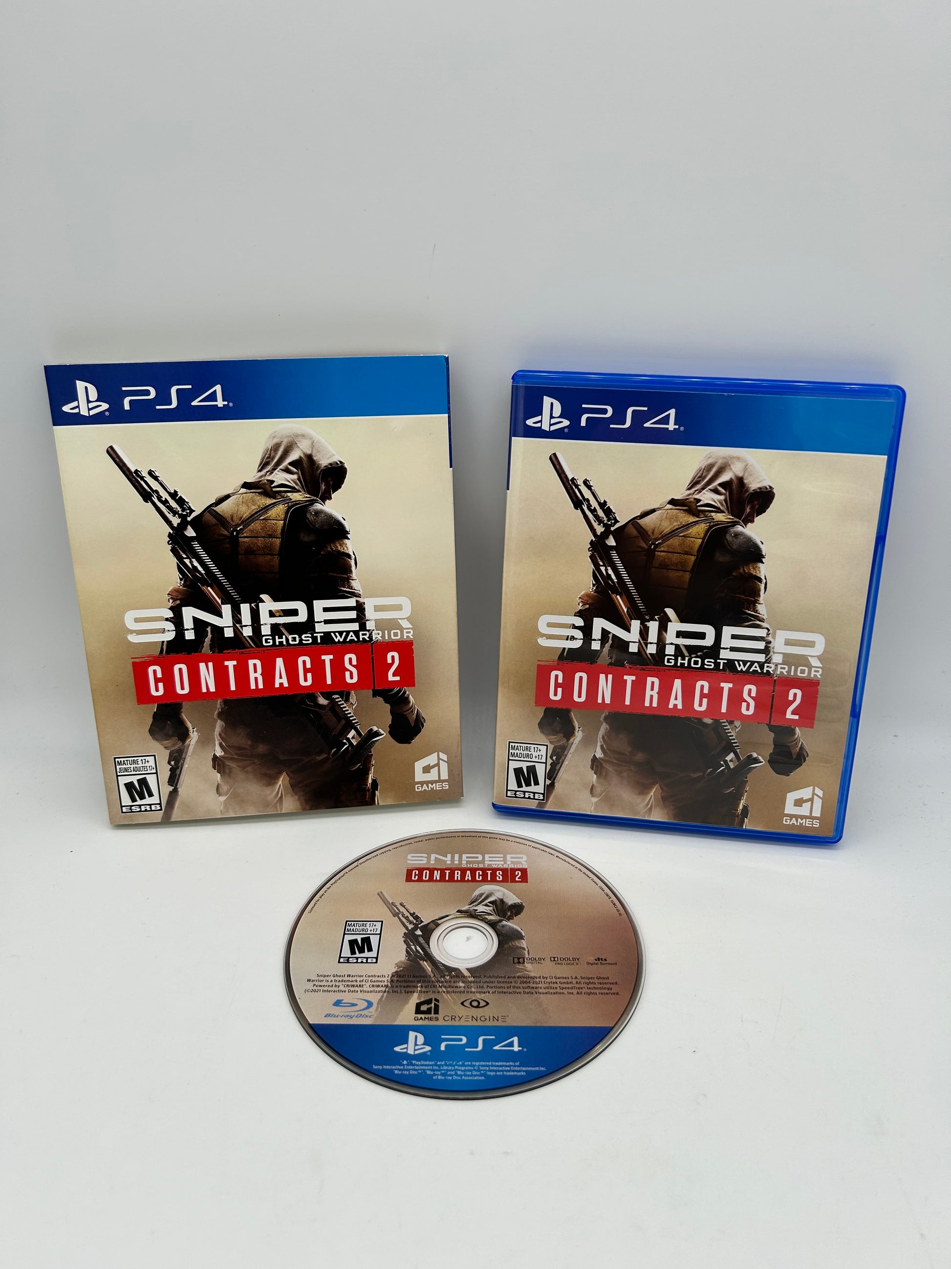 PiXEL-RETRO.COM : SONY PLAYSTATION 4 (PS4) COMPLETE CIB BOX MANUAL GAME NTSC SNIPER GHOST WARRIOR CONTRACTS 2