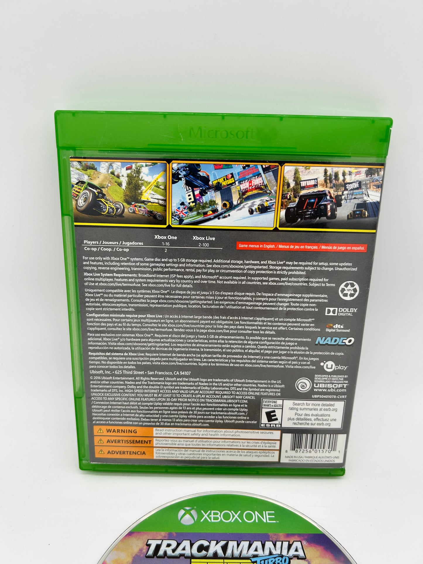 Microsoft XBOX ONE | TRACKMANiA TURBO TM