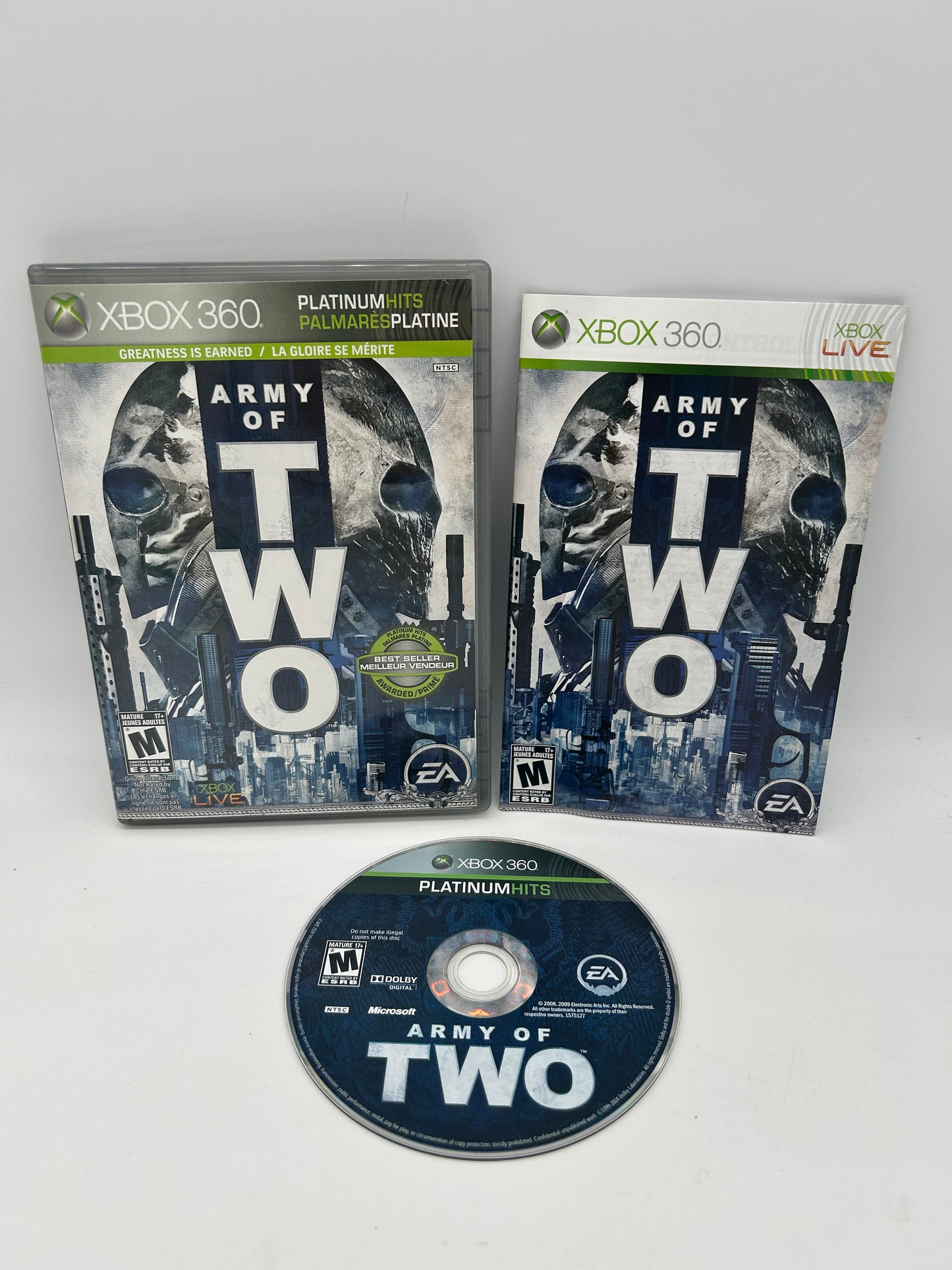 PiXEL-RETRO.COM : MICROSOFT XBOX 360 COMPLETE CIB BOX MANUAL GAME NTSC ARMY OF TWO