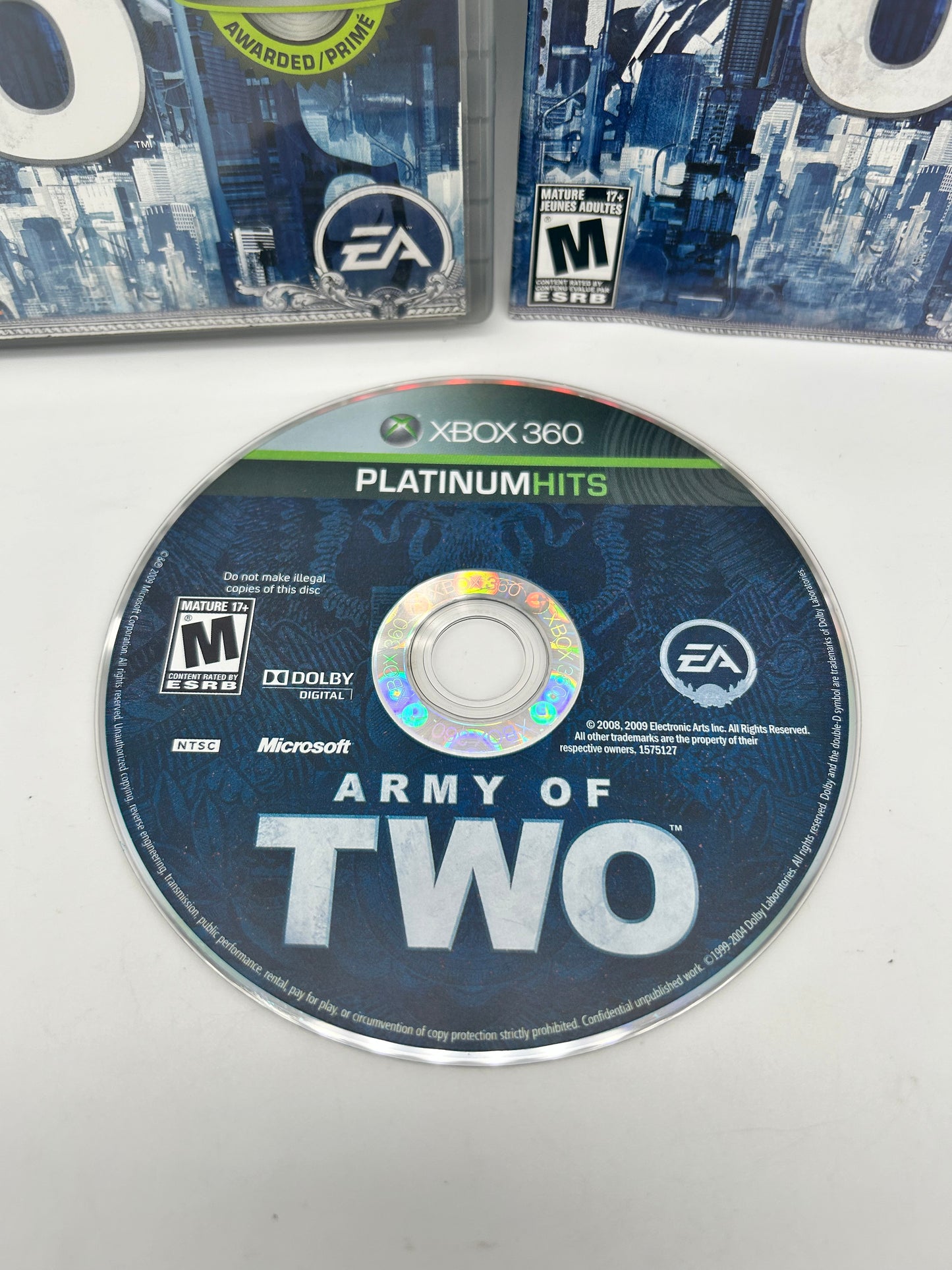 MiCROSOFT XBOX 360 | ARMY OF TWO | PLATiNUM HiTS