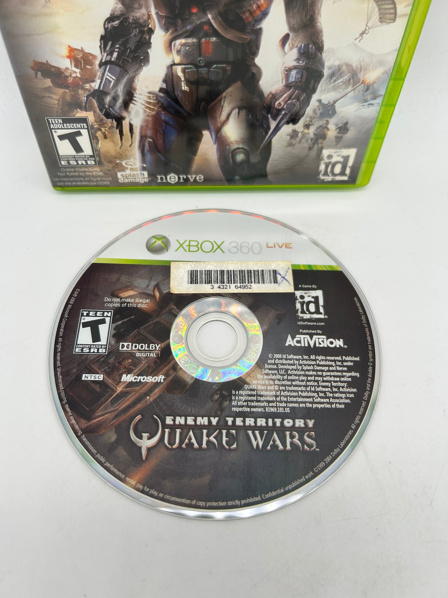 Microsoft XBOX 360 | ENEMY TERRiTORY QUAKE WARS