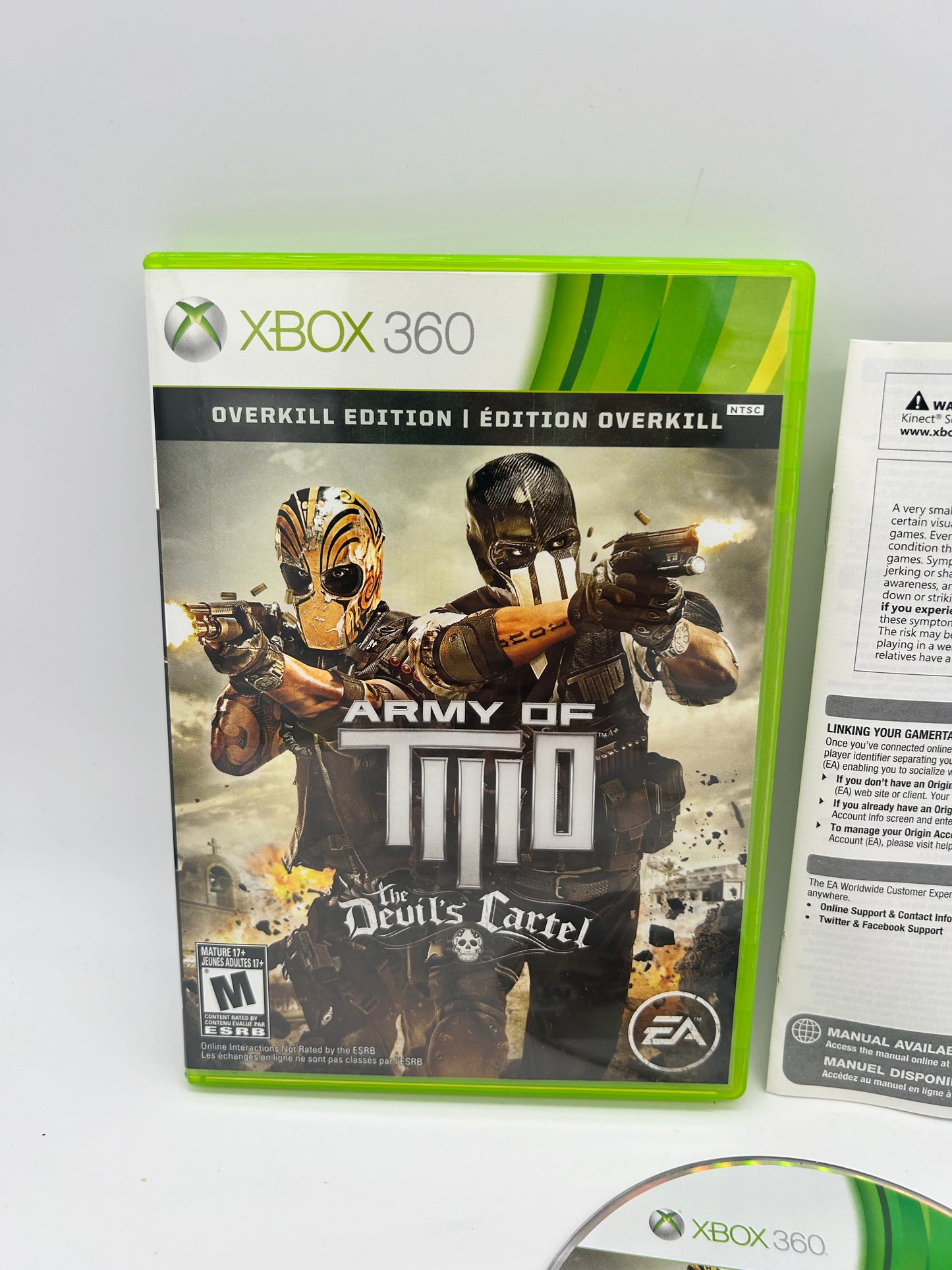 MiCROSOFT XBOX 360 | ARMY OF TWO THE DEViLS CARTEL | OVERKiLL EDiTiON