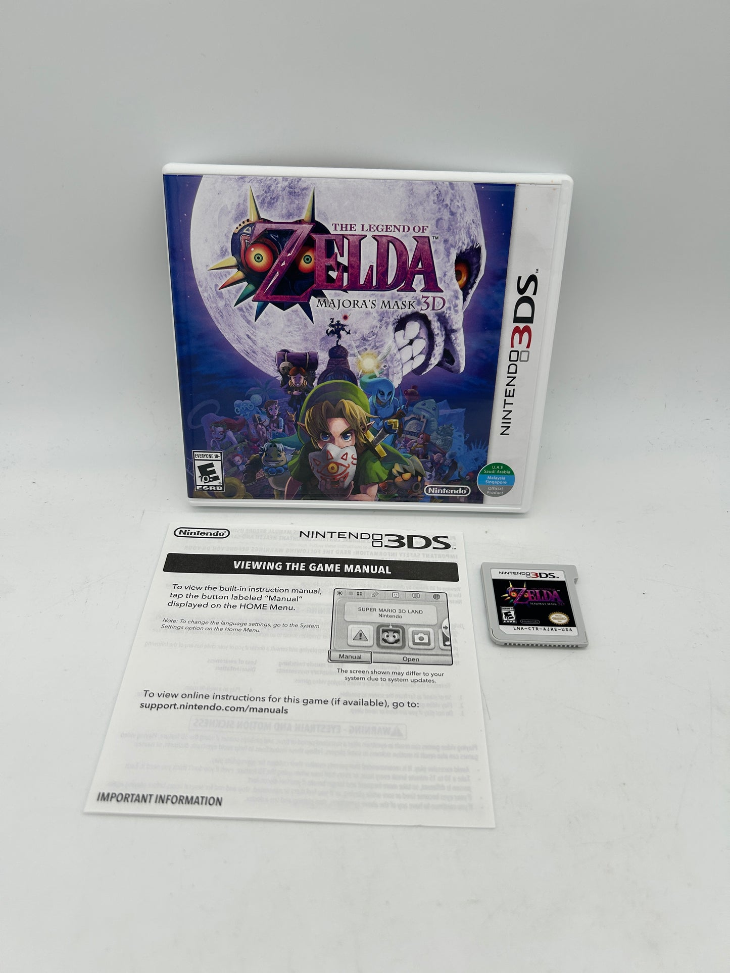 PiXEL-RETRO.COM : NINTENDO 3DS (3DS) COMPLETE CIB BOX MANUAL GAME NTSC THE LEGEND OF ZELDA   MAJORA'S MASK 3D