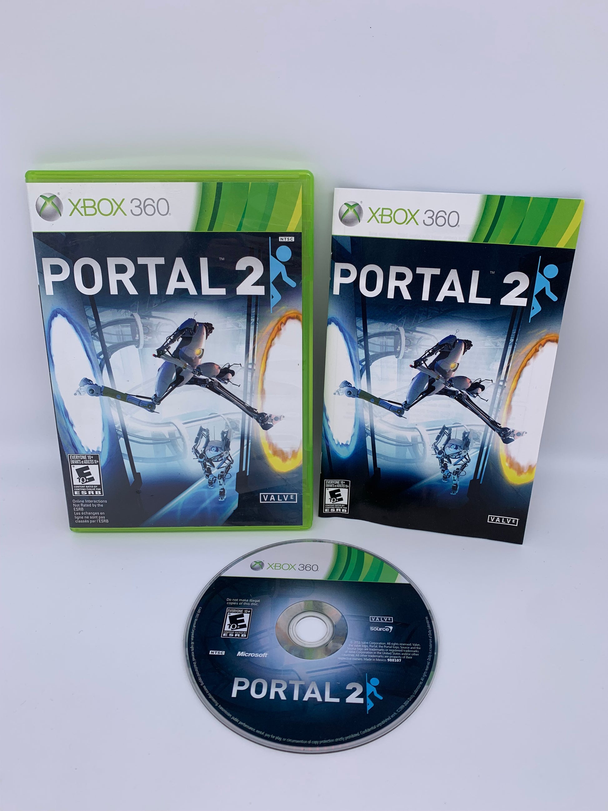 PiXEL-RETRO.COM : MICROSOFT XBOX 360 COMPLETE CIB BOX MANUAL GAME NTSC PORTAL 2