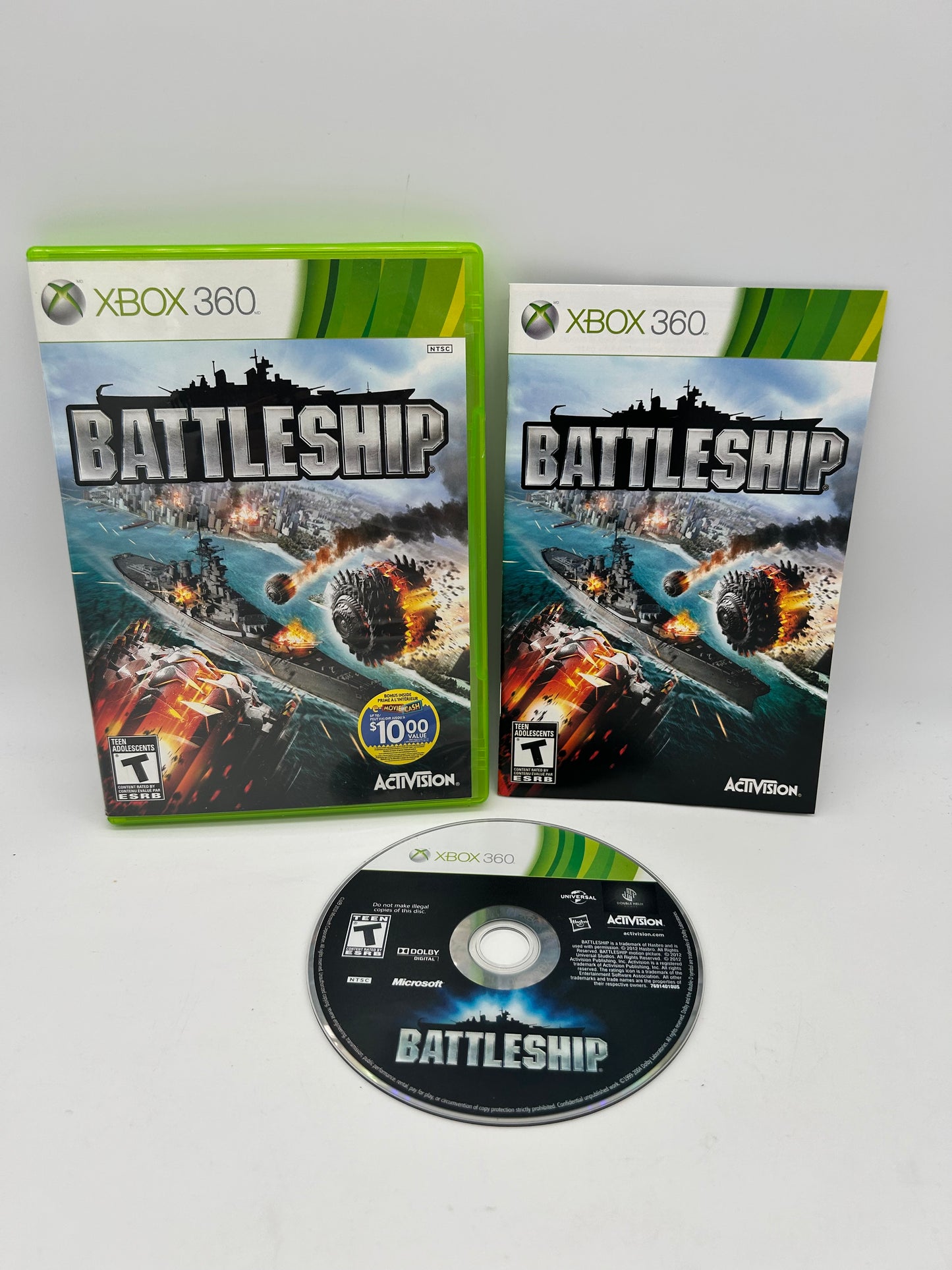 PiXEL-RETRO.COM : MICROSOFT XBOX 360 COMPLETE CIB BOX MANUAL GAME NTSC BATTLESHIP