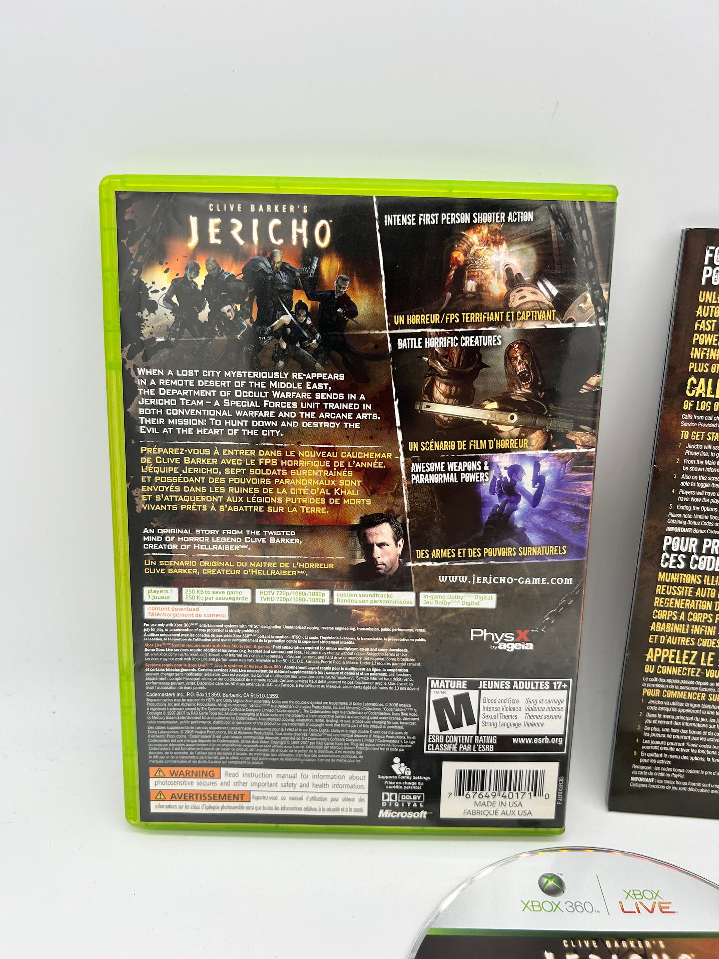 Microsoft XBOX 360 | CLiVE BARKERS JERiCHO