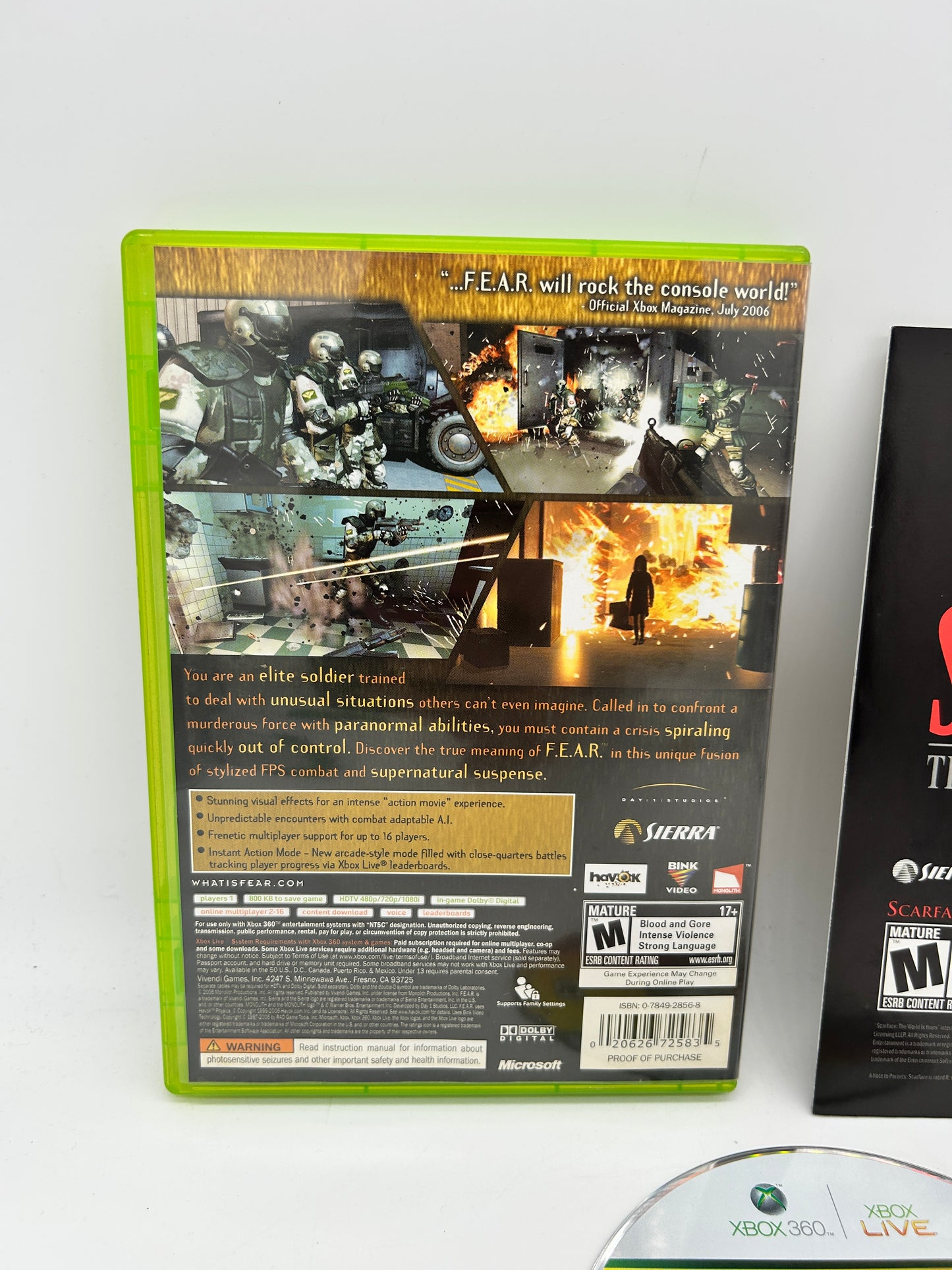 Microsoft XBOX 360 | FEAR FEAR FiRST ENCOUNTER ASSAULT RECON