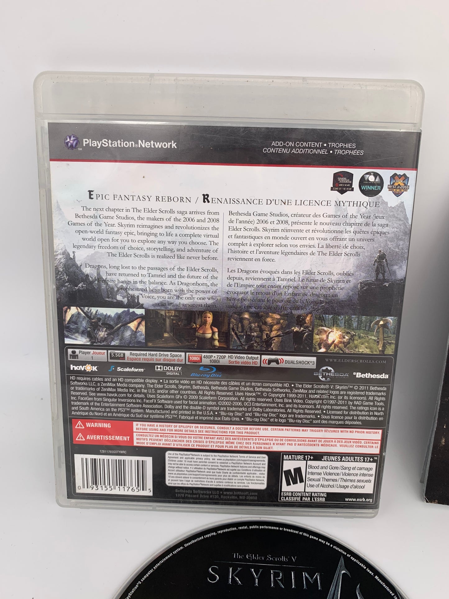 SONY PLAYSTATiON 3 [PS3] | THE ELDER SCROLLS V SKYRiM | GAME OF THE YEAR EDiTiON