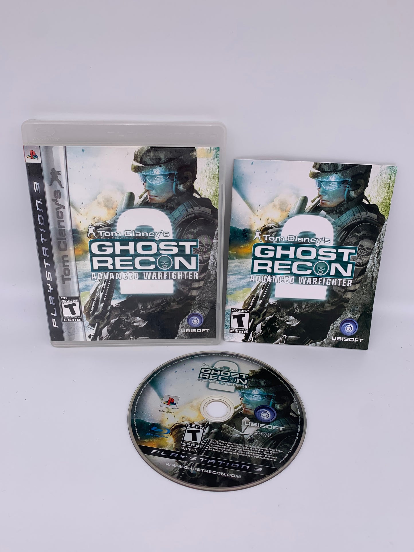 PiXEL-RETRO.COM : SONY PLAYSTATION 3 (PS3) COMPLET CIB BOX MANUAL GAME NTSC TOM CLANCY'S GHOST RECON ADVANCED WARFIGHTER 2