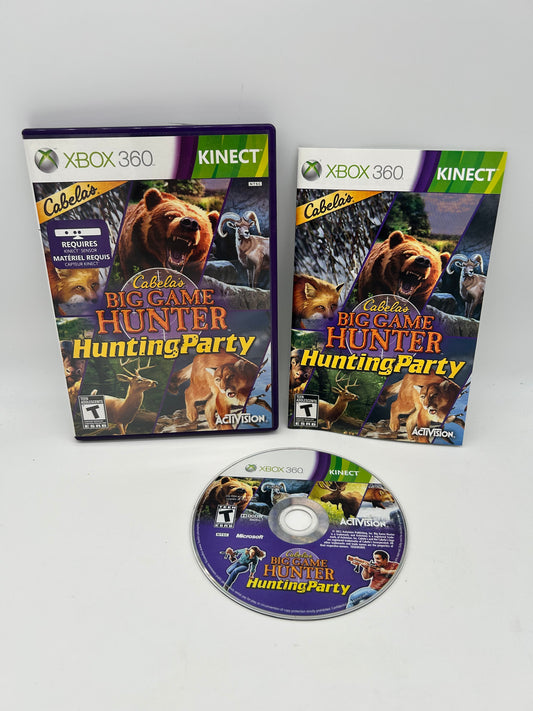 PiXEL-RETRO.COM : MICROSOFT XBOX 360 COMPLETE CIB BOX MANUAL GAME NTSC CABELA'S BIG GAME HUNTER HUNTING PARTY