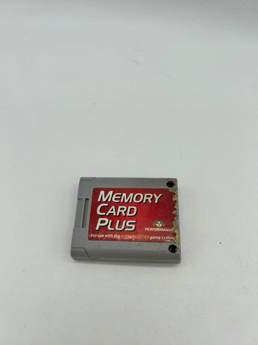 PiXEL-RETRO.COM : nintendo 64 memory card PERFORMANCE plus n64