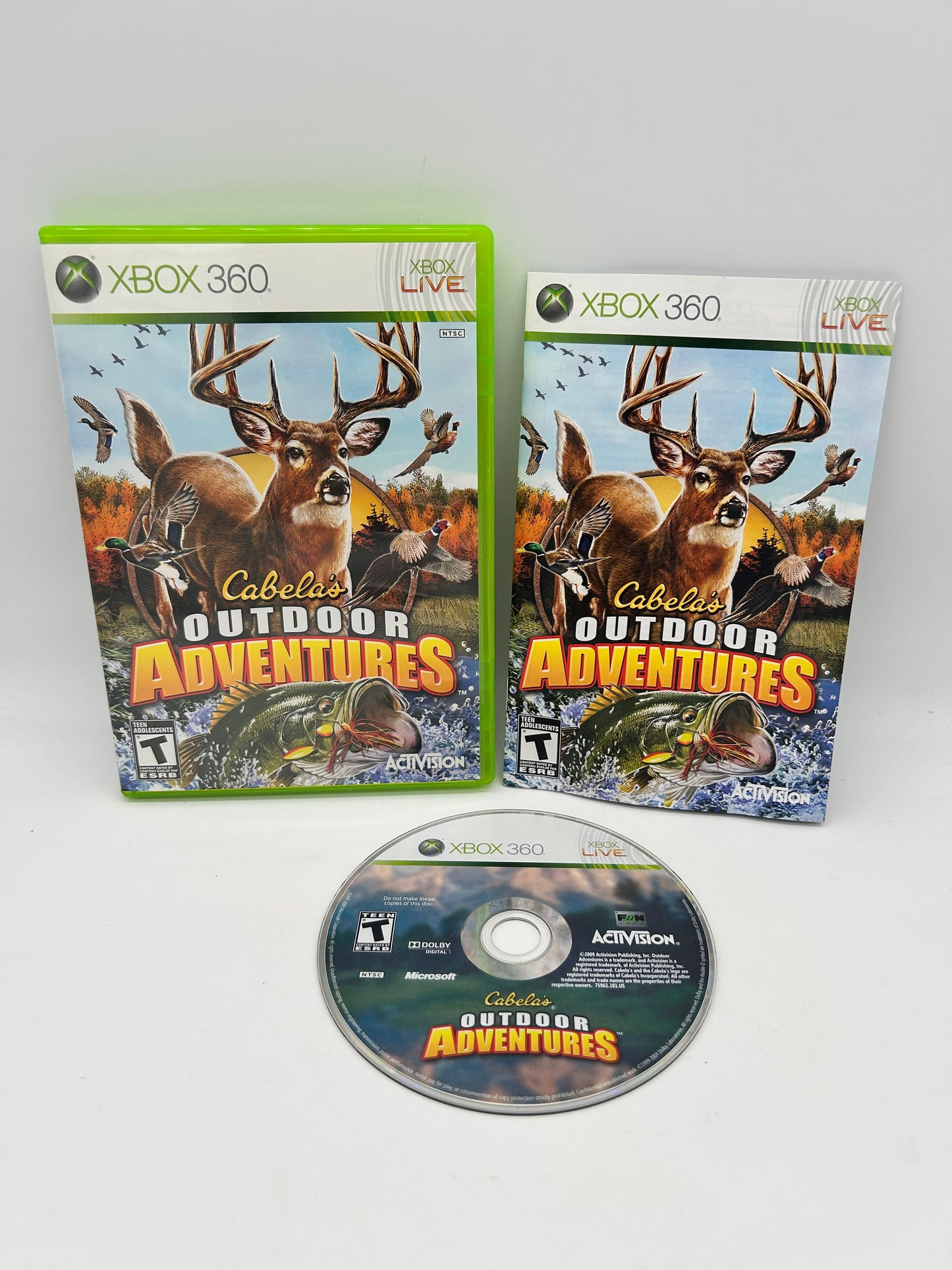 PiXEL-RETRO.COM : MICROSOFT XBOX 360 COMPLETE CIB BOX MANUAL GAME NTSC CABELA'S OUTDOOR ADVENTURES