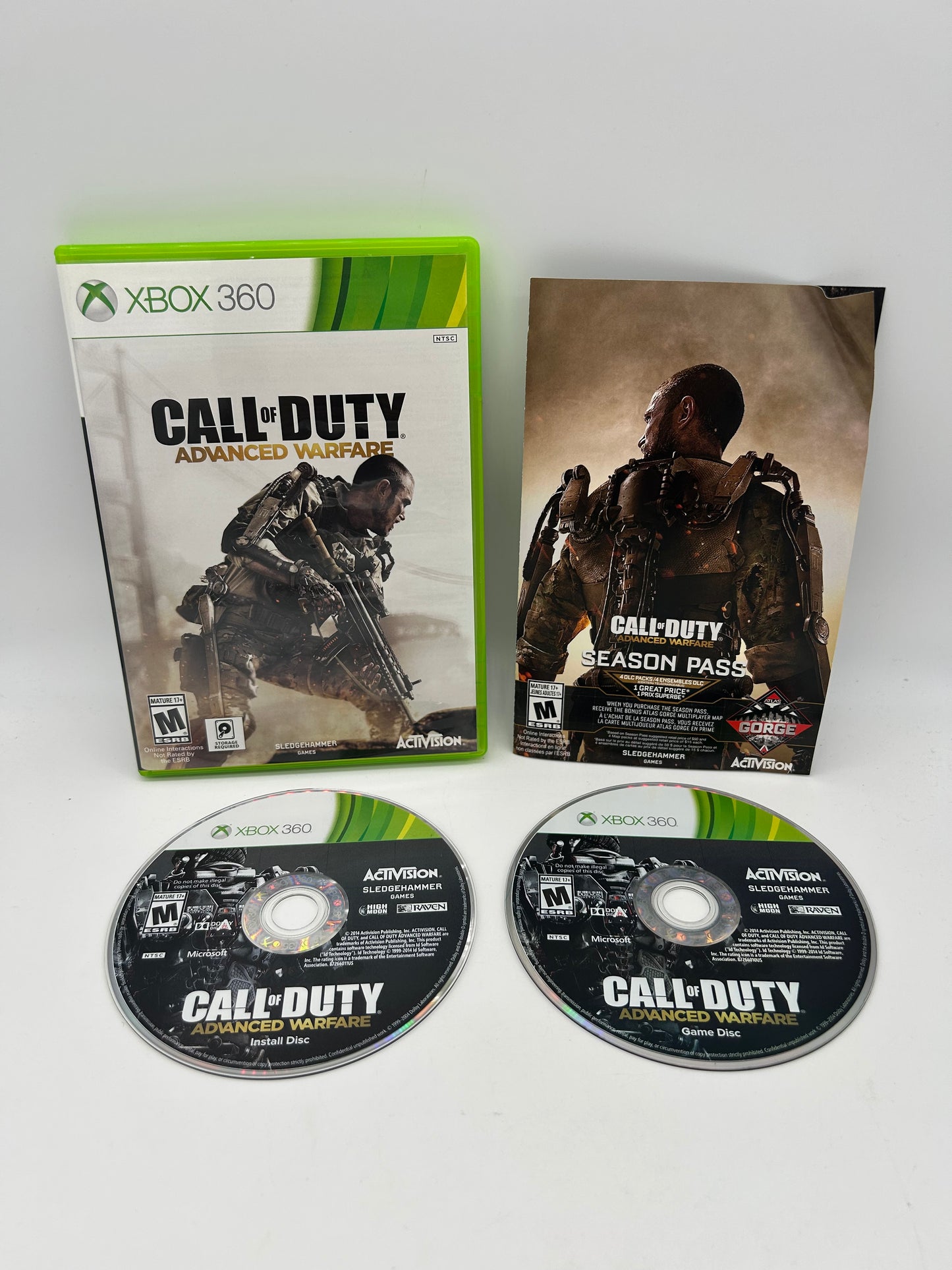 PiXEL-RETRO.COM : MICROSOFT XBOX 360 COMPLETE CIB BOX MANUAL GAME NTSC CALL OF DUTY ADVANCED WARFARE